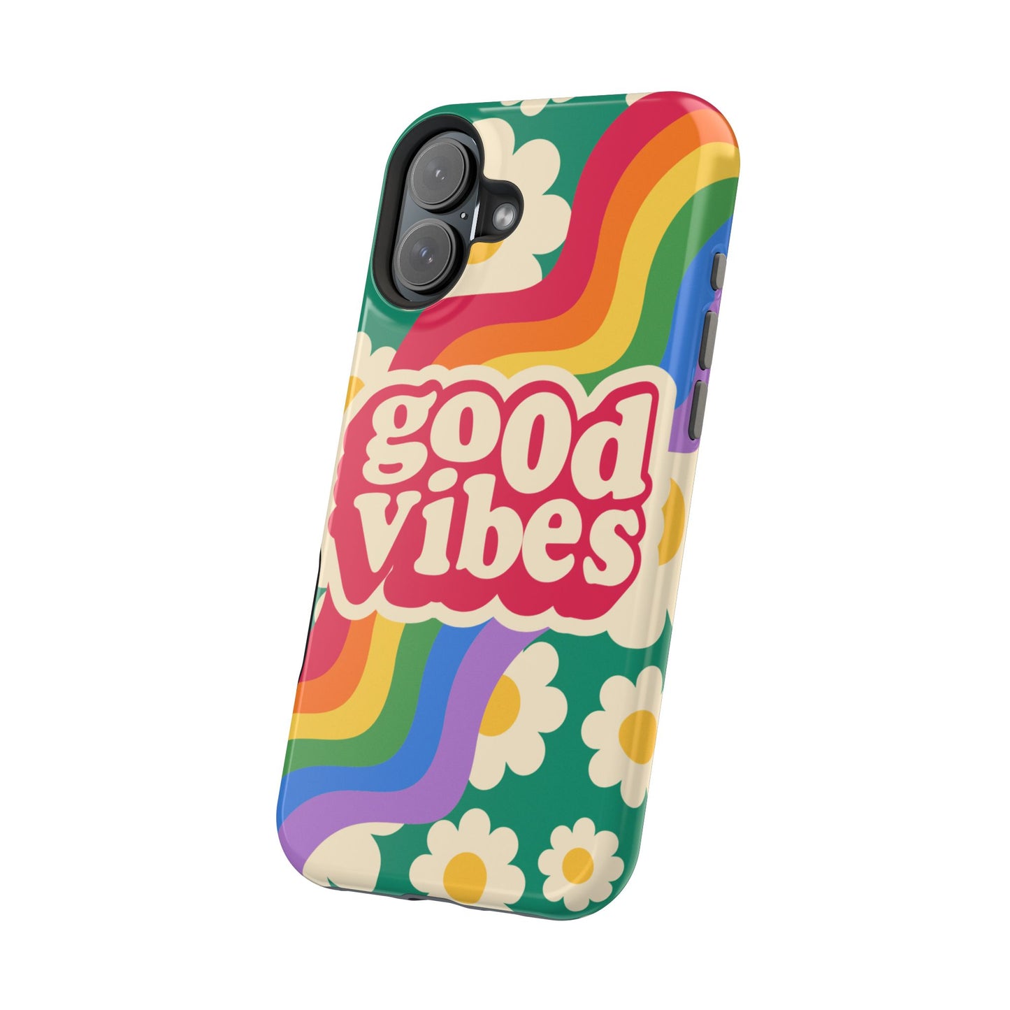 Good Vibes MAGNETIC Tough Phone Cases, Colorful, Cheerful Phone Protection, Gifts for Friends