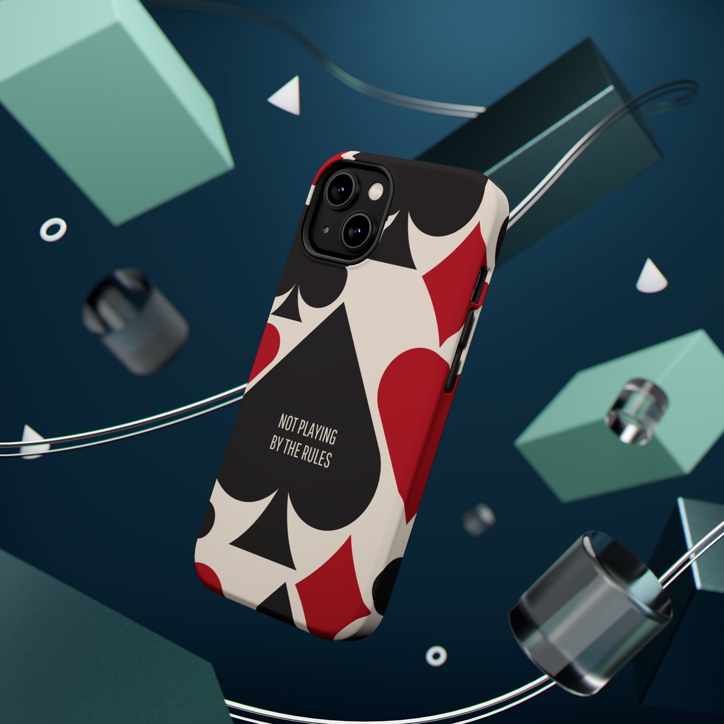Bold Playing Card Tough Phone Case - Not Playing by the Rules for Iphone
