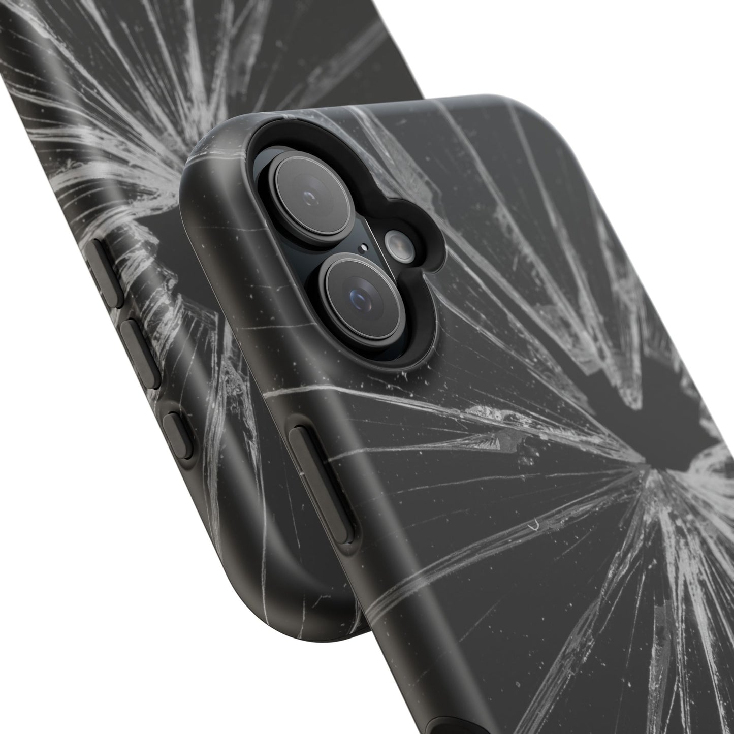 Durable Magnetic FOCUS Broken Glass Stylish Tough Case