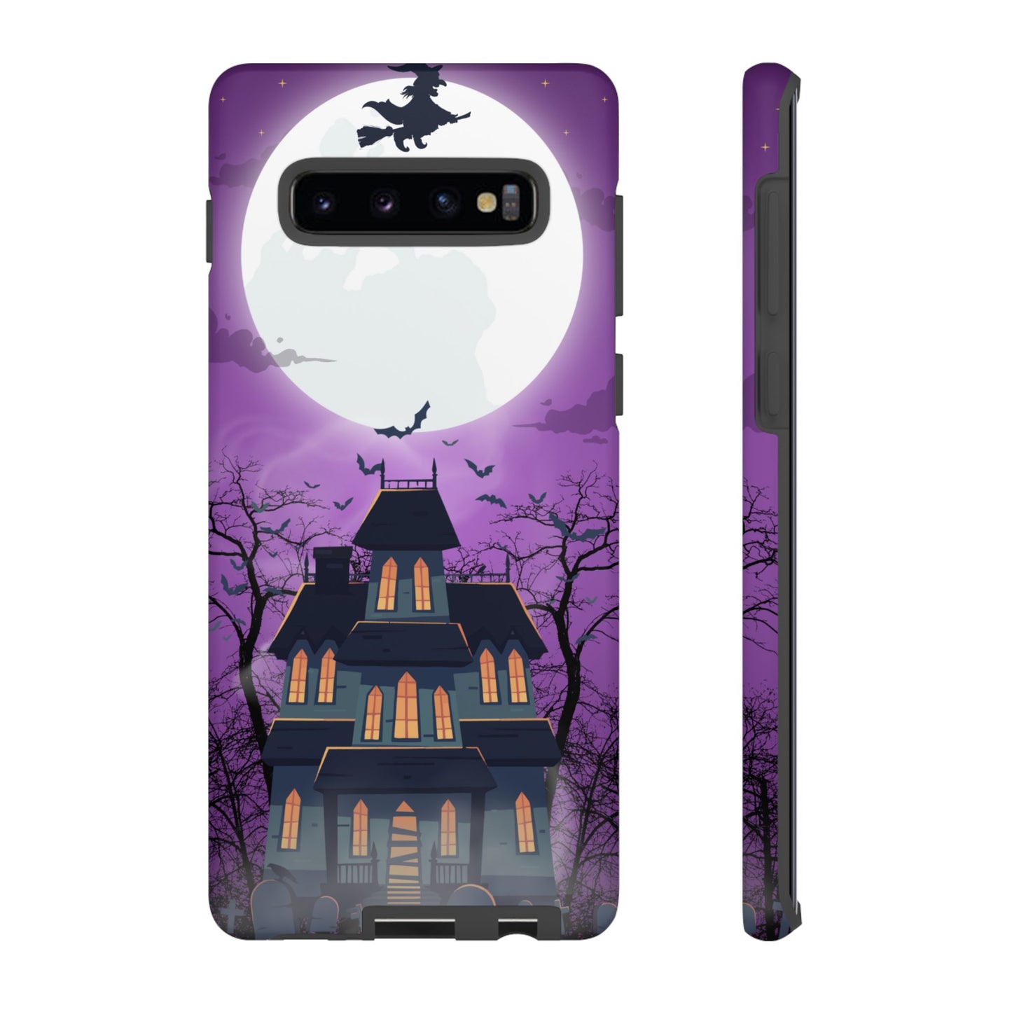 Halloween Haunted, Spooky House, Witchy Vibe Phone Case for Samsung