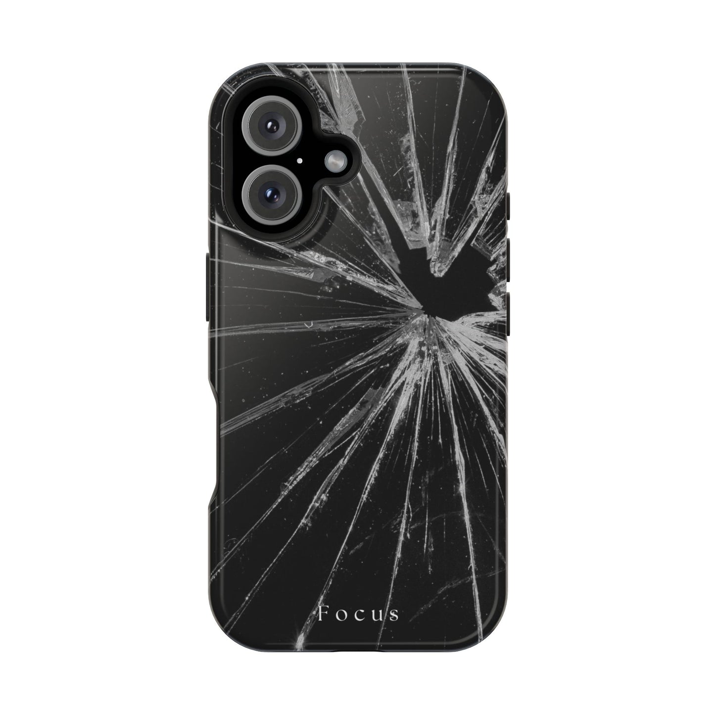 Durable Magnetic FOCUS Broken Glass Stylish Tough Case