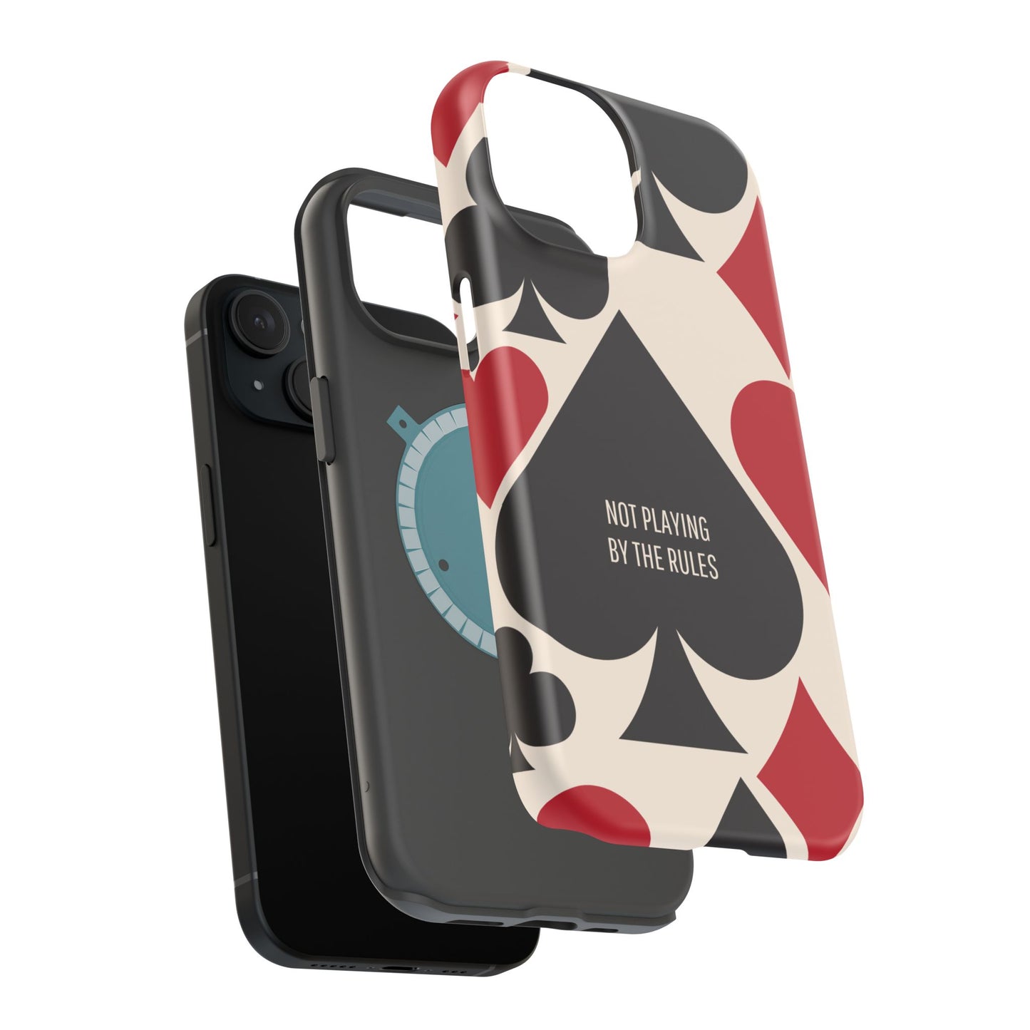 Bold Playing Card Tough Phone Case - Not Playing by the Rules for Iphone
