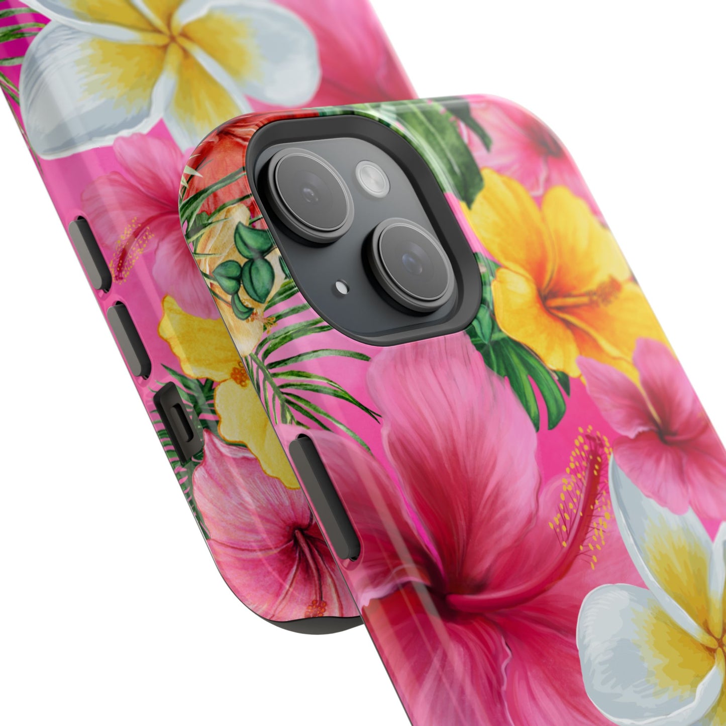 Tropical Floral MAGNETIC Phone Case - Tough, Durable, Chic Protection, Summer Vibes, Gift for Her