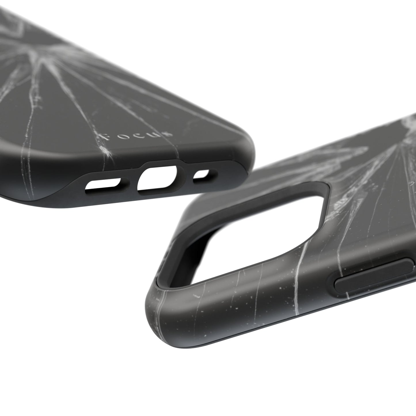 Durable Magnetic FOCUS Broken Glass Stylish Tough Case