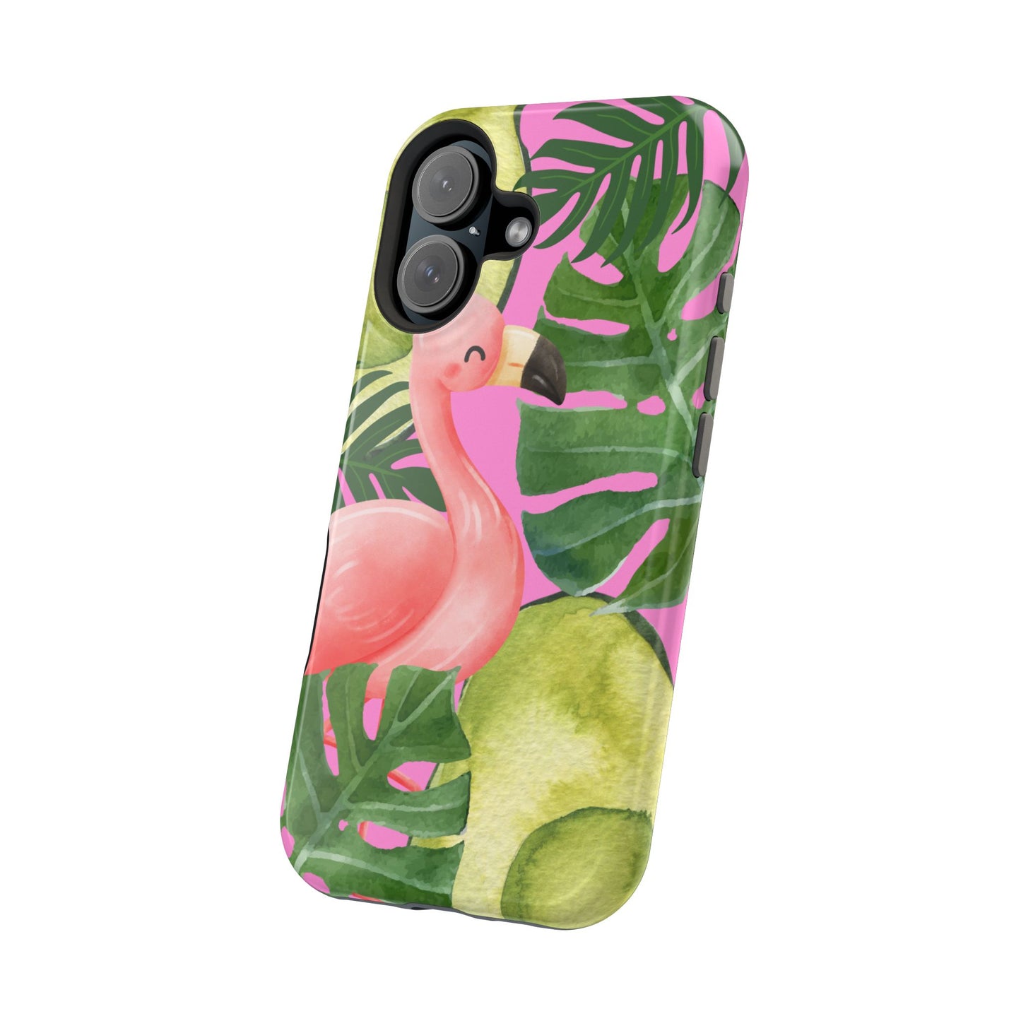 Tropical Flamingo, Cute, Summer Vibes MAGNETIC Tough Phone Case