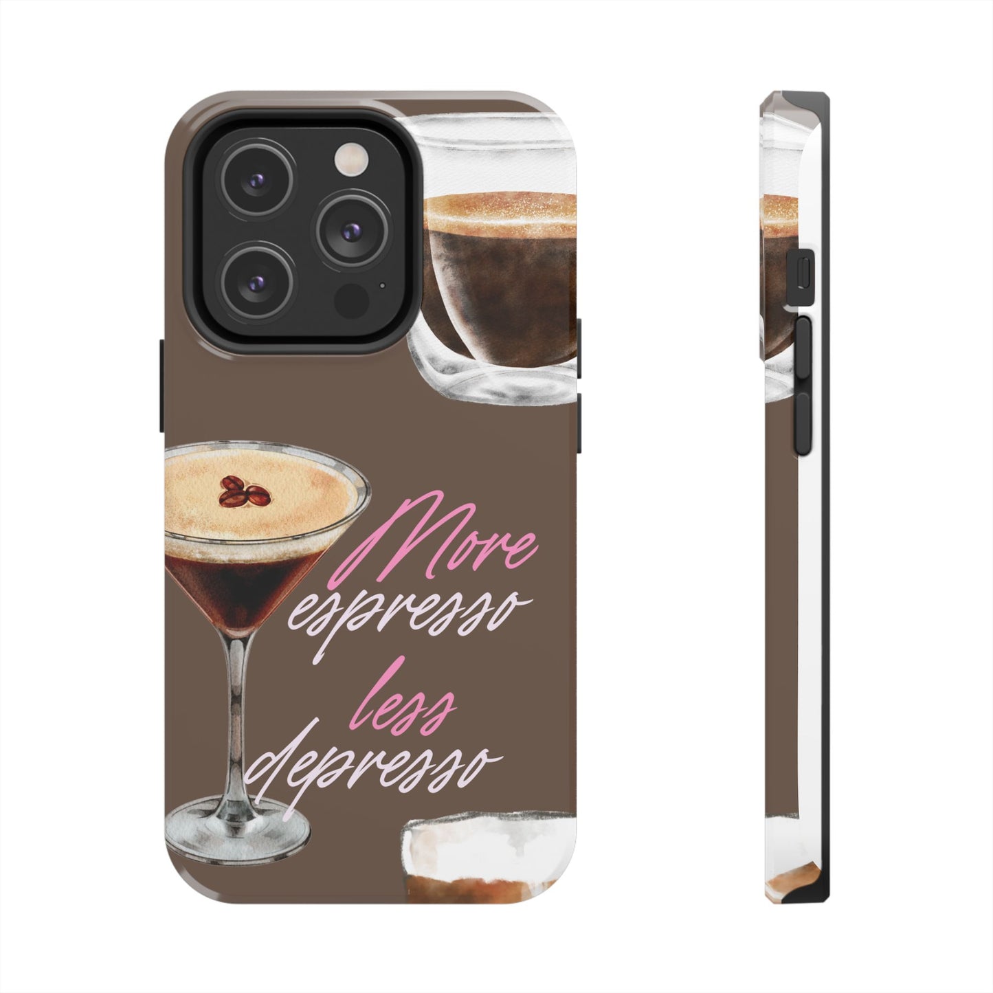 Stylish Coffee Phone Case, Espresso Lovers Gift, Cute Tough Case, Coffee Aesthetic, Phone Accessory for Baristas