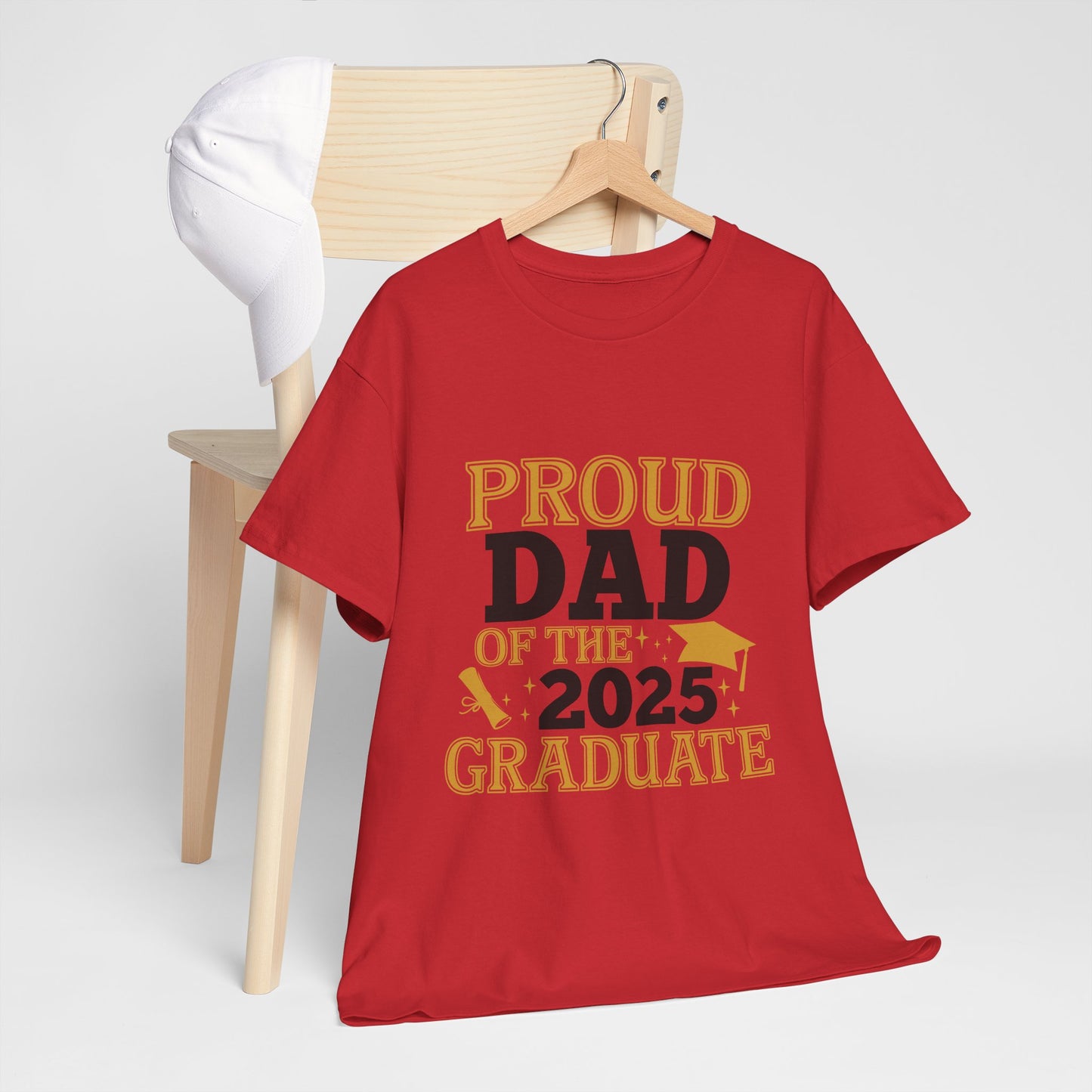 Proud Dad of the 2025 Graduate Tee - Unisex Cotton Shirt for Graduation Celebrations