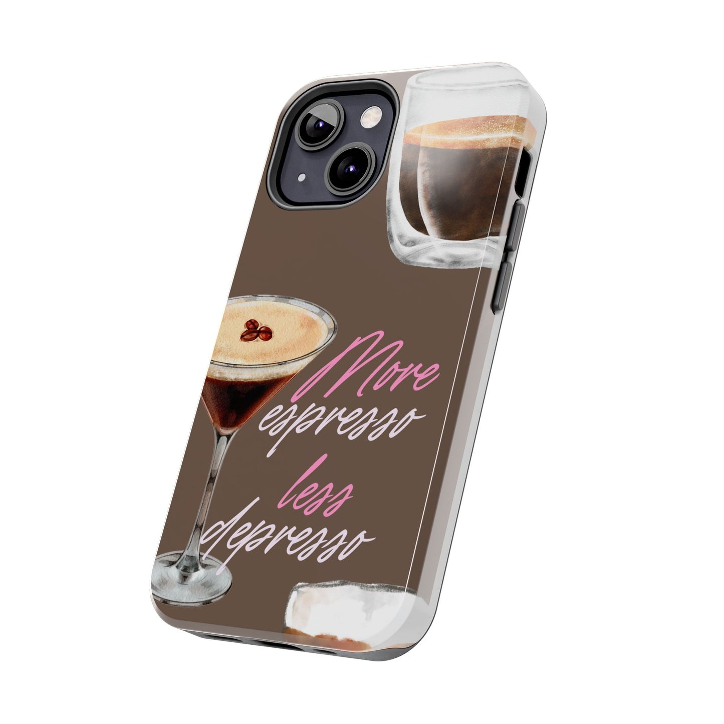 Stylish Coffee Phone Case, Espresso Lovers Gift, Cute Tough Case, Coffee Aesthetic, Phone Accessory for Baristas