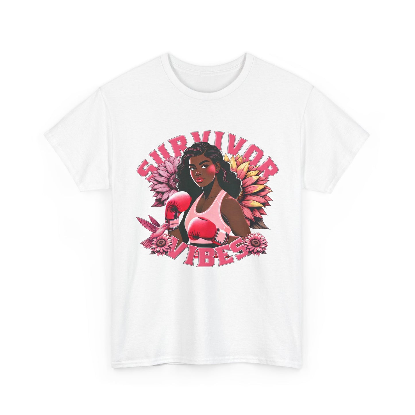 Survivor Vibes Unisex Tee - Empowering Breast Cancer T-Shirt