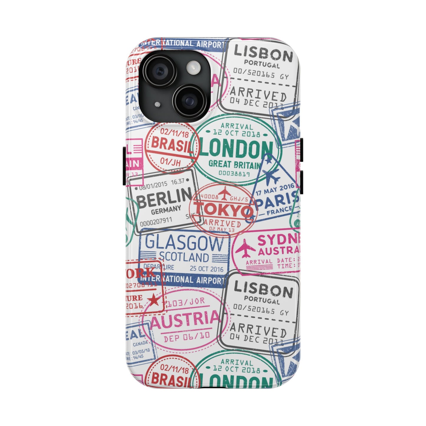 Travel-Inspired, Passport, Travelers, Adventure Stamp, Unique Phone Case