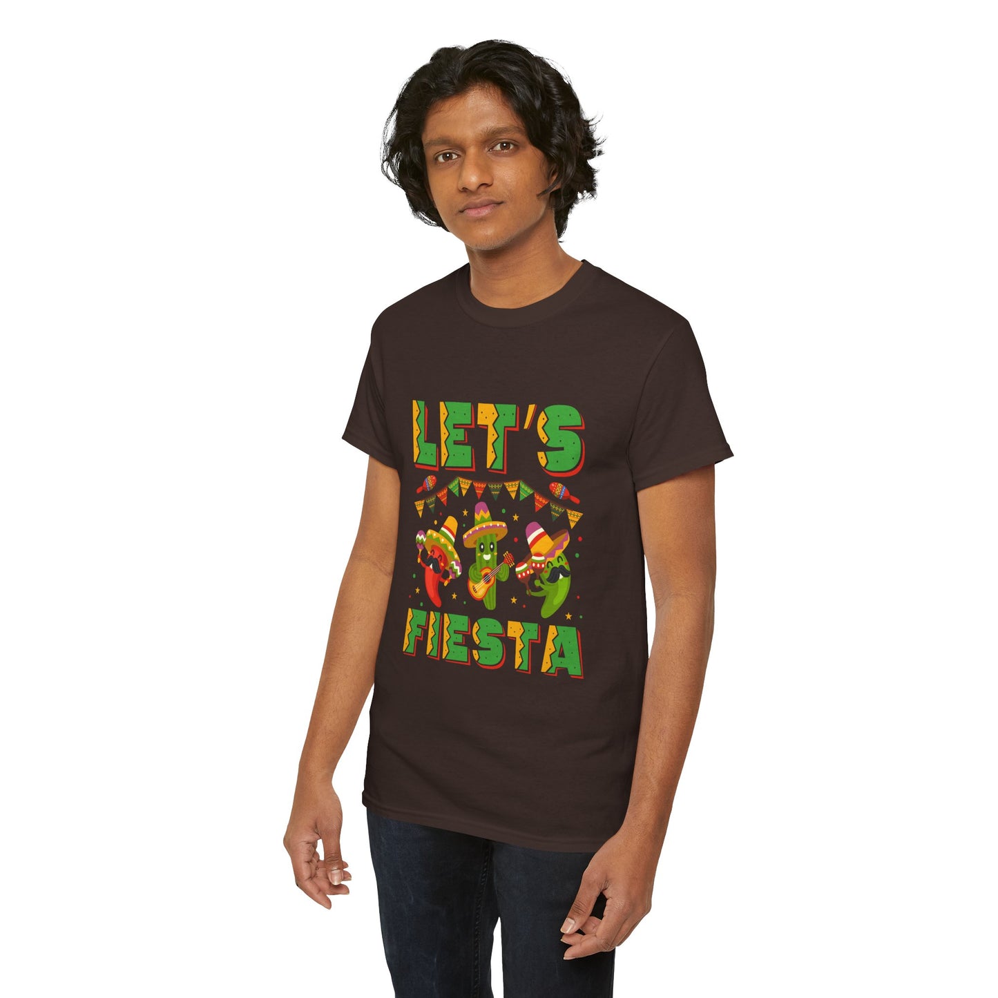 Let's Fiesta Unisex Heavy Cotton Tee - Fun Party Shirt for Celebrations