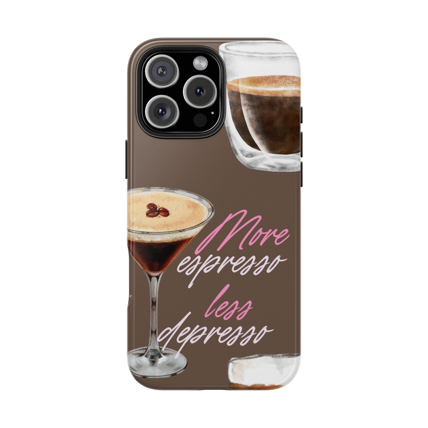 Stylish Coffee Phone Case, Espresso Lovers Gift, Cute Tough Case, Coffee Aesthetic, Phone Accessory for Baristas