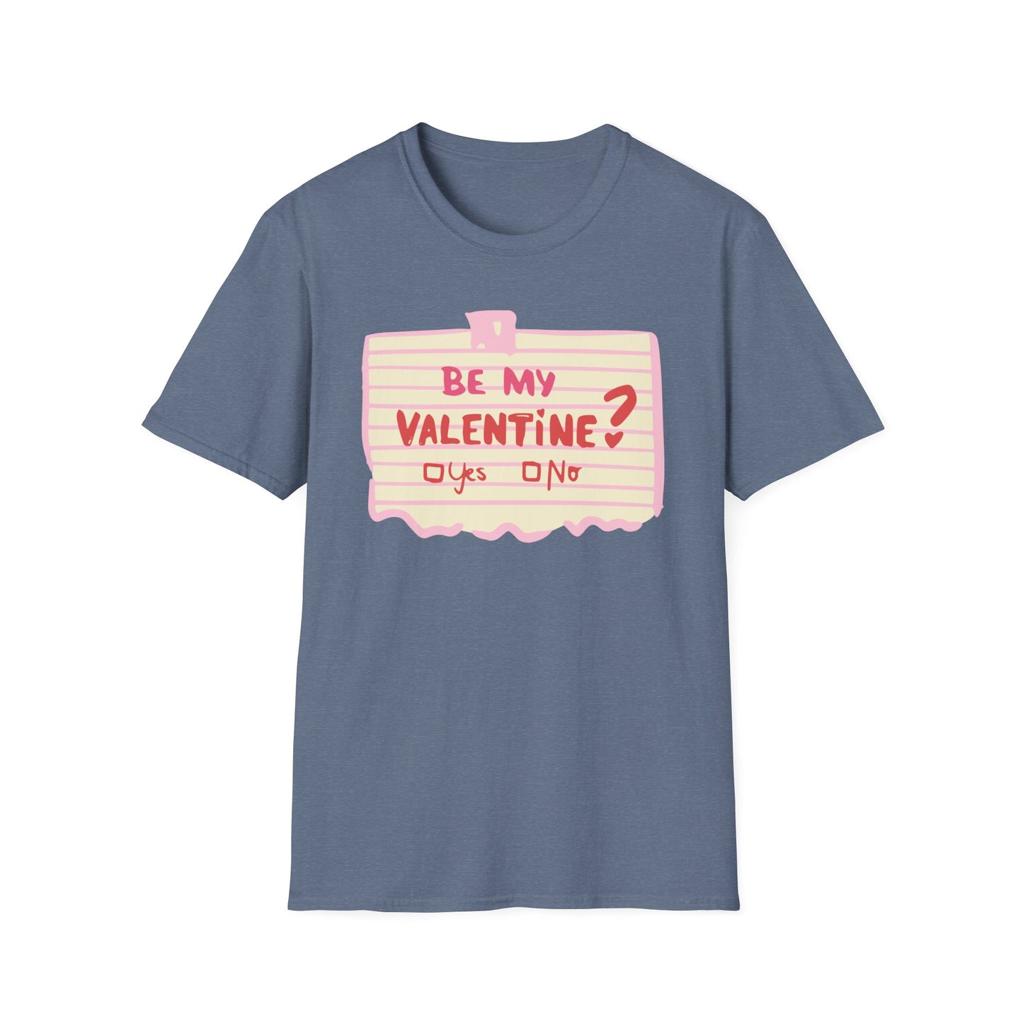 Couples Heart Graphic Unisex Softstyle T-Shirt - 'Yes or No' Design