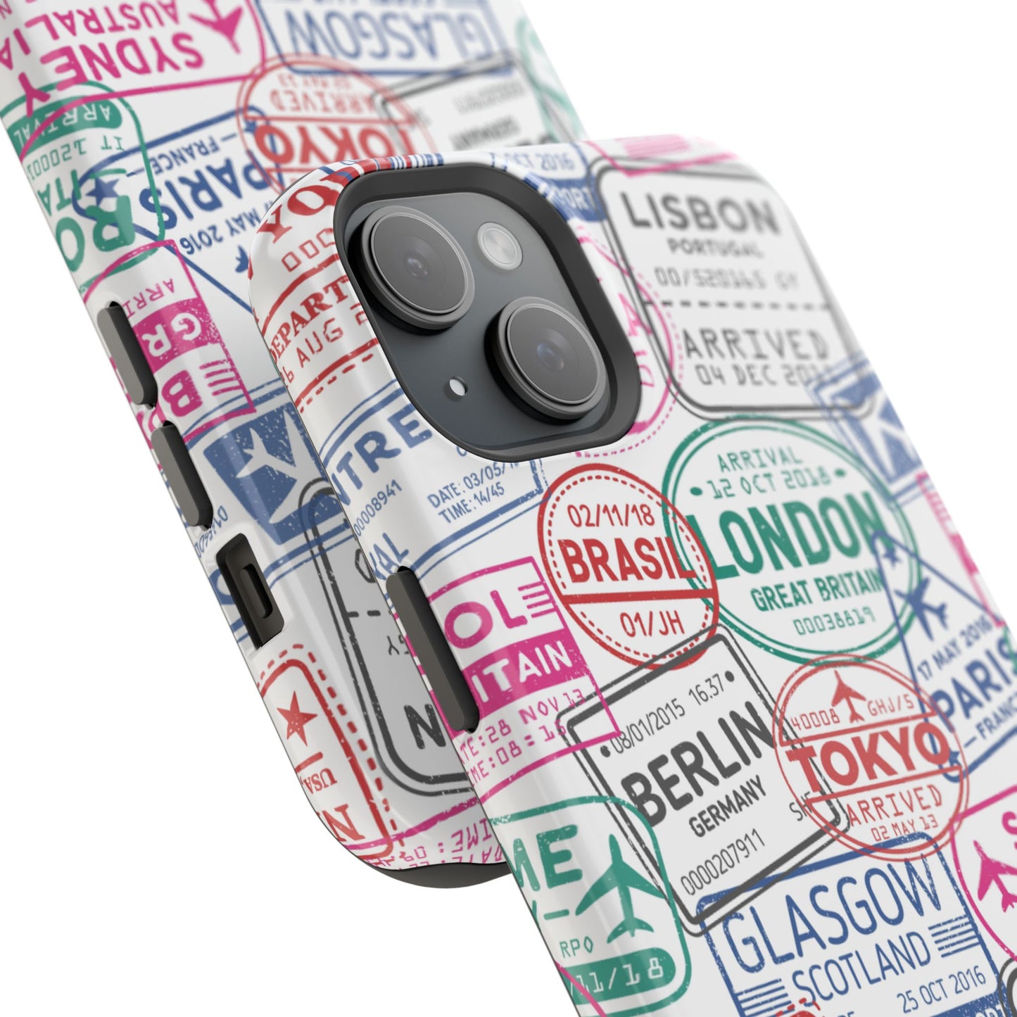 Travel-Inspired, Passport, Travelers, Adventure Stamp, Unique MAGNETIC Phone Case