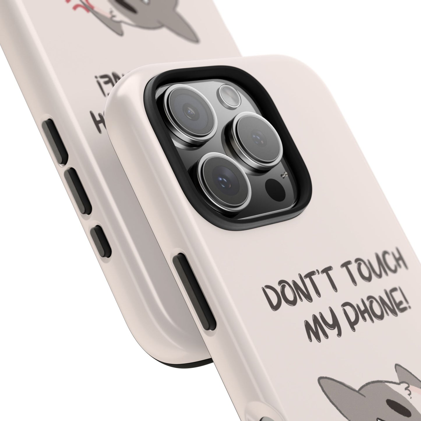 Funny Cat - Don't Touch My Phone! Tough Phone Case