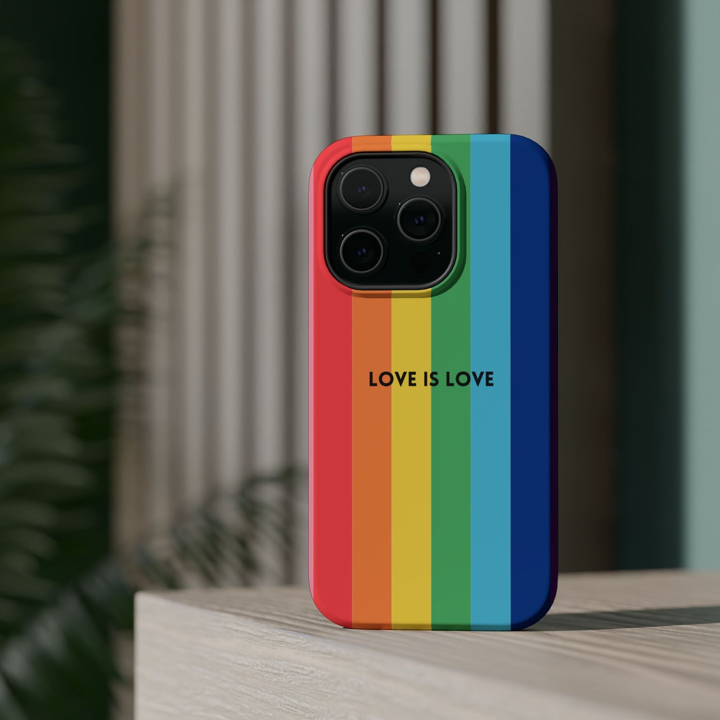 lOVE IS LOVE- Rainbow, LGBTQ+ Pride MAGNETIC Phone Case