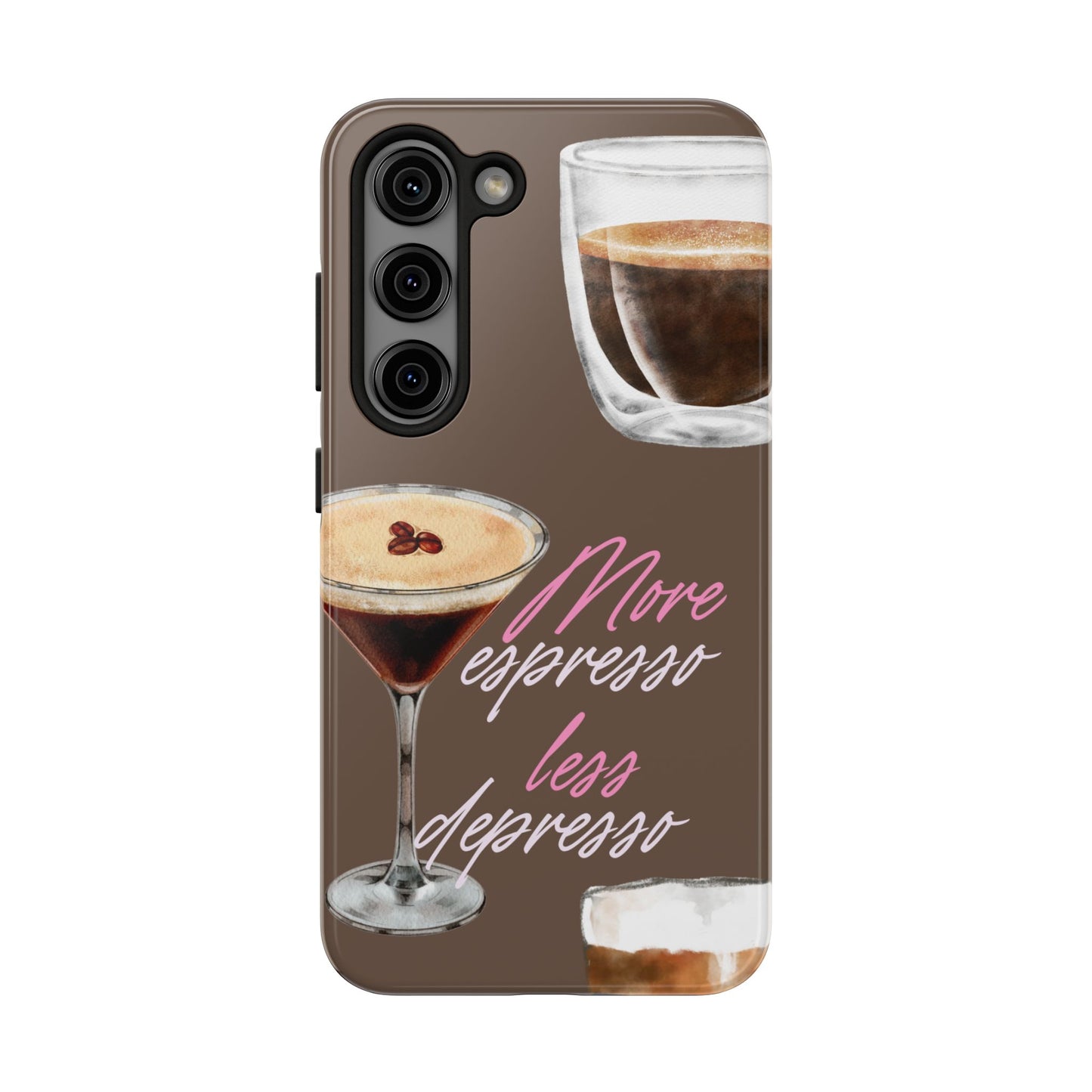 Stylish Coffee Phone Case, Espresso Lovers Gift, Cute Tough Case, Coffee Aesthetic, Phone Accessory for Baristas