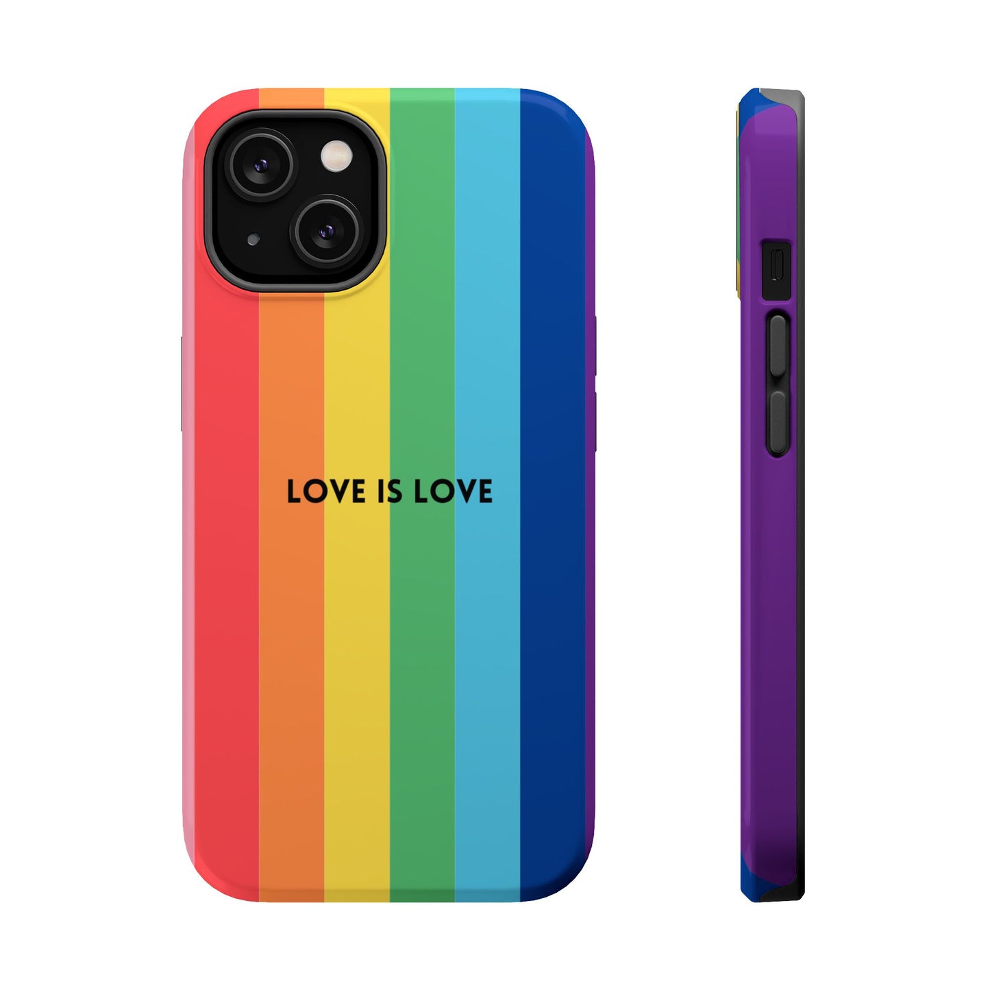 lOVE IS LOVE- Rainbow, LGBTQ+ Pride MAGNETIC Phone Case