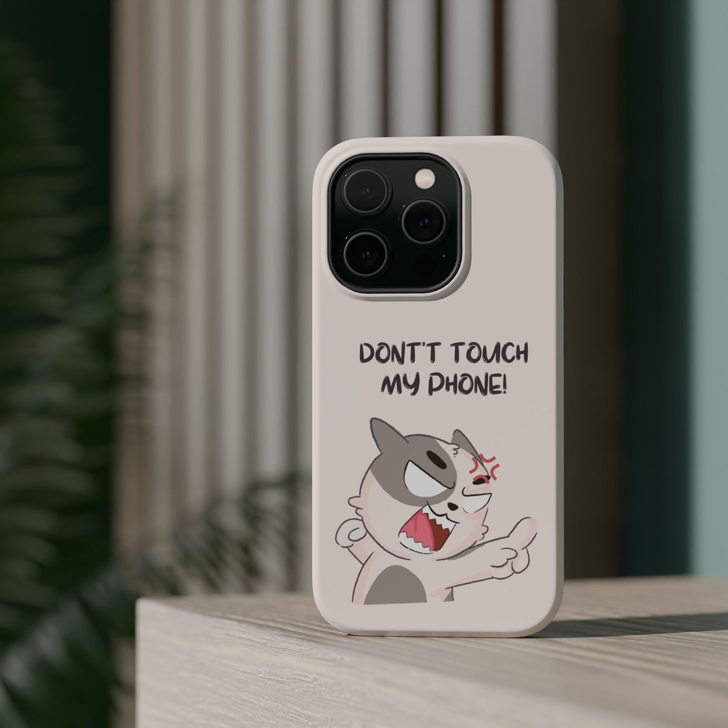 Funny Cat - Don't Touch My Phone! Tough MAGNETIC Phone Case
