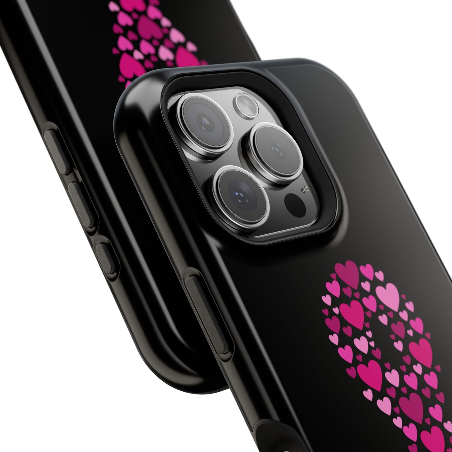 Pink Ribbon Magnetic Phone Case - Strong Heart Design, Cancer Awareness, Gift for Supporters for IPhone