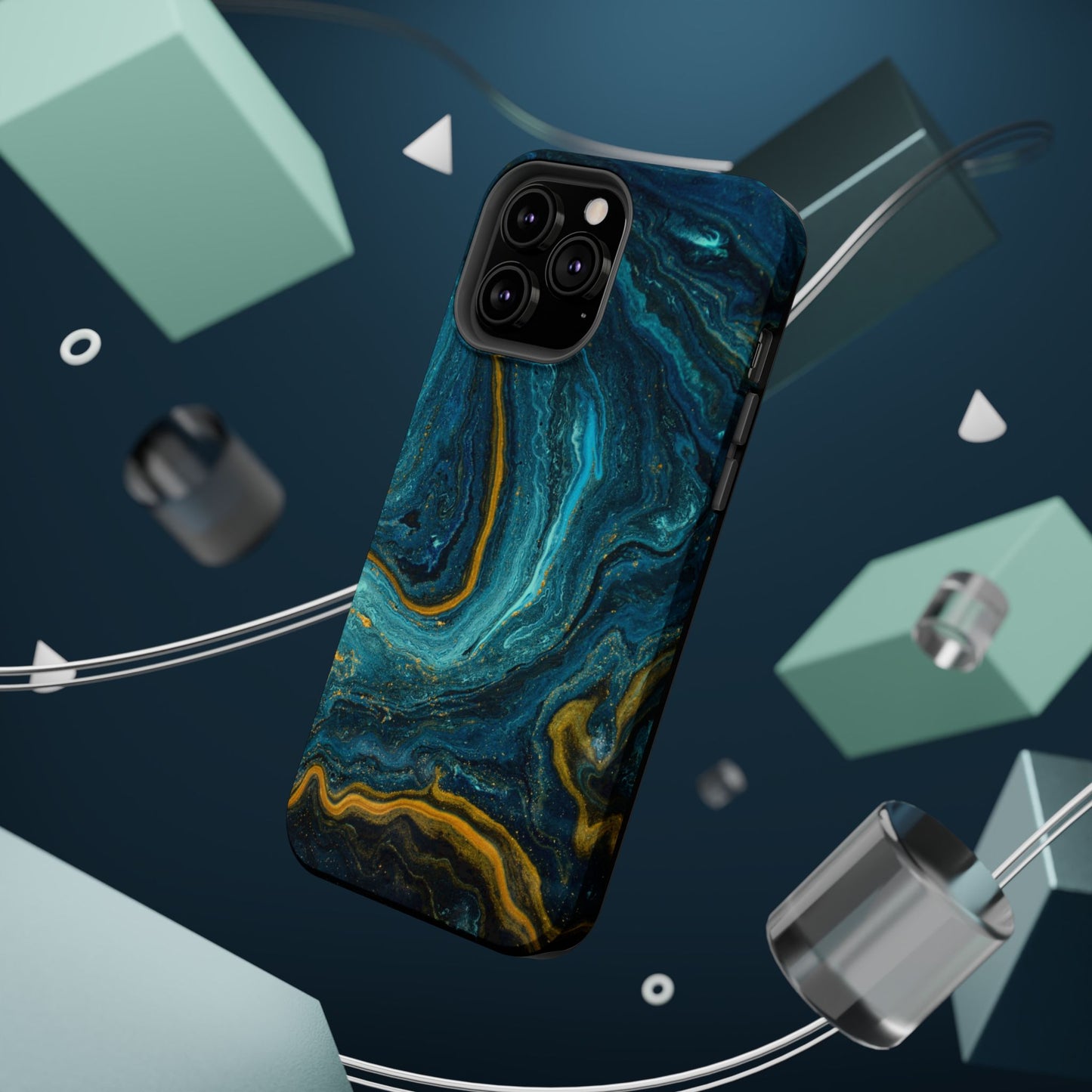Marble Print MAGNETIC, Unique Tough Phone Case