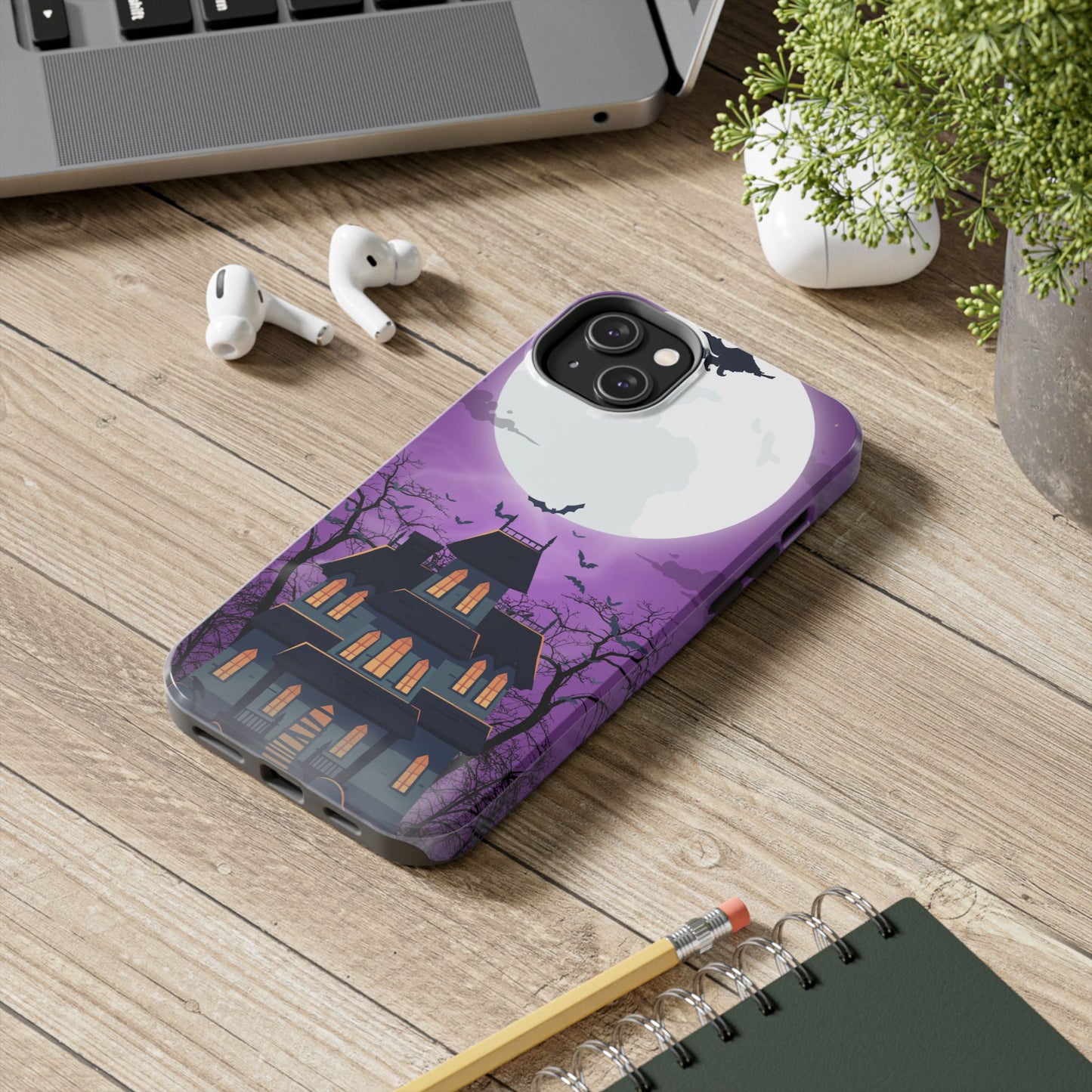 Halloween Haunted, Spooky House, Witchy Vibe Phone Case for Iphone