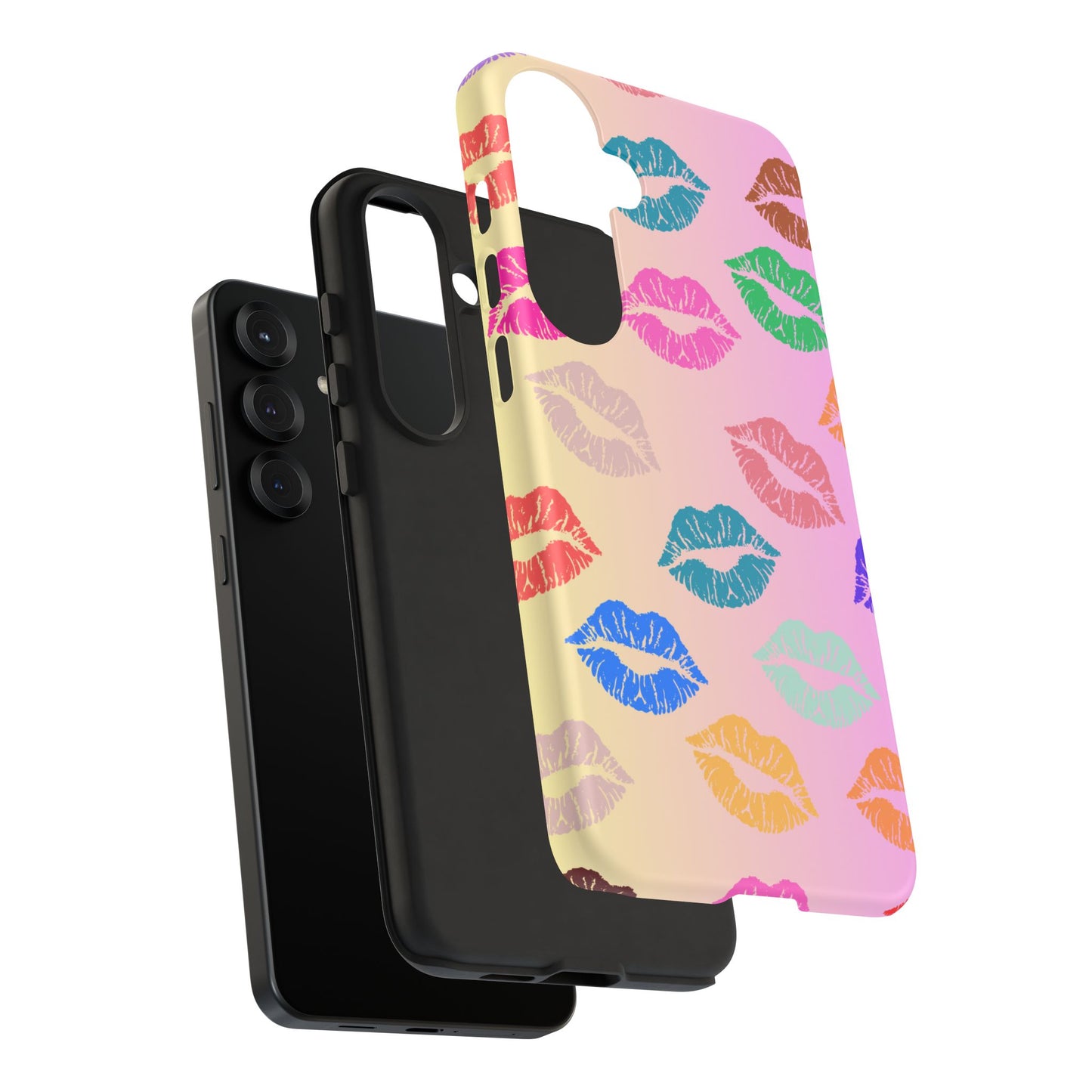 Kiss Print Tough Phone Cases Cute, Durable for Samsung
