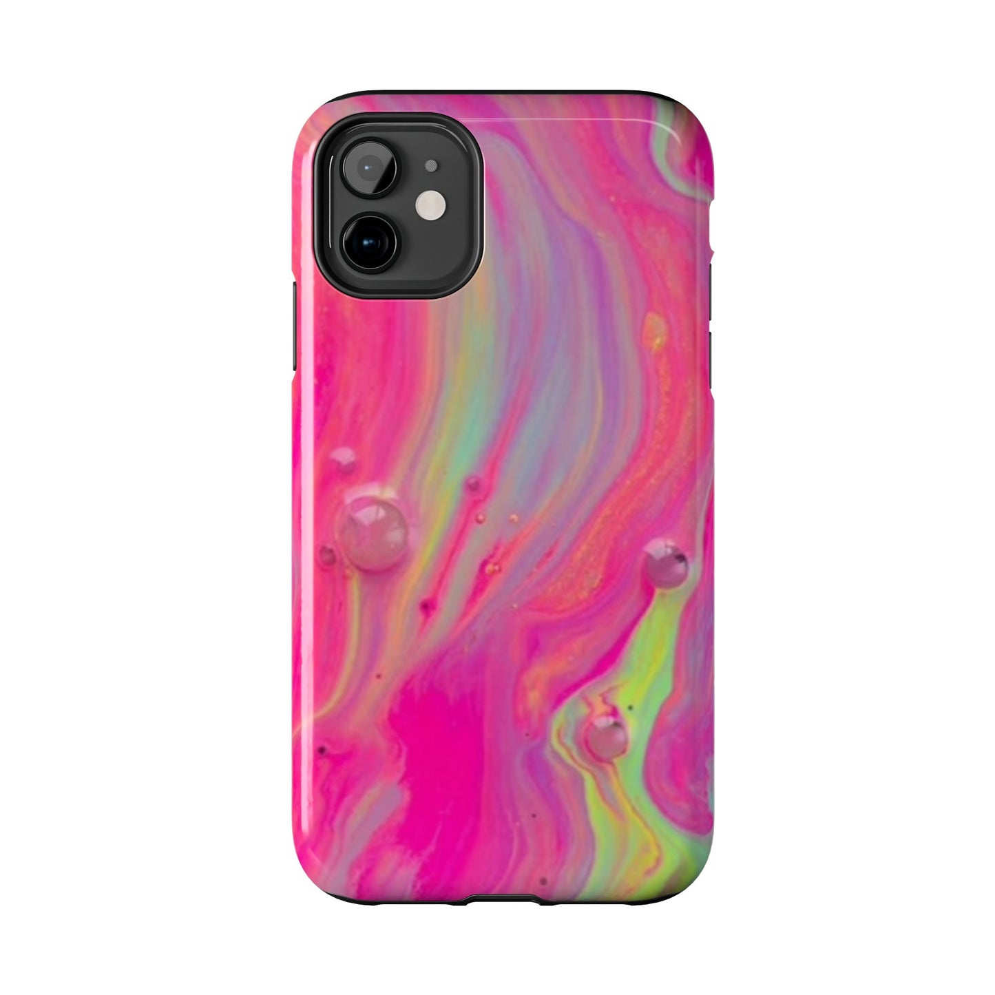 Colorful Swirl Futuristic Tough Phone Case, Stylish Durable Cover for Iphone