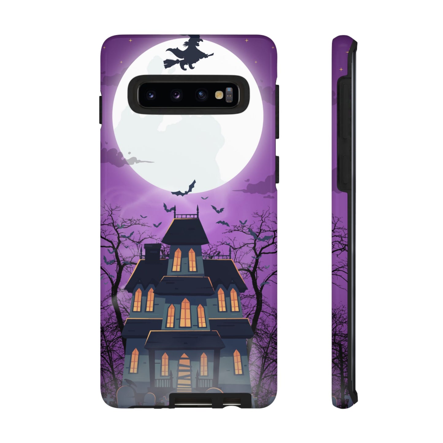 Halloween Haunted, Spooky House, Witchy Vibe Phone Case for Samsung