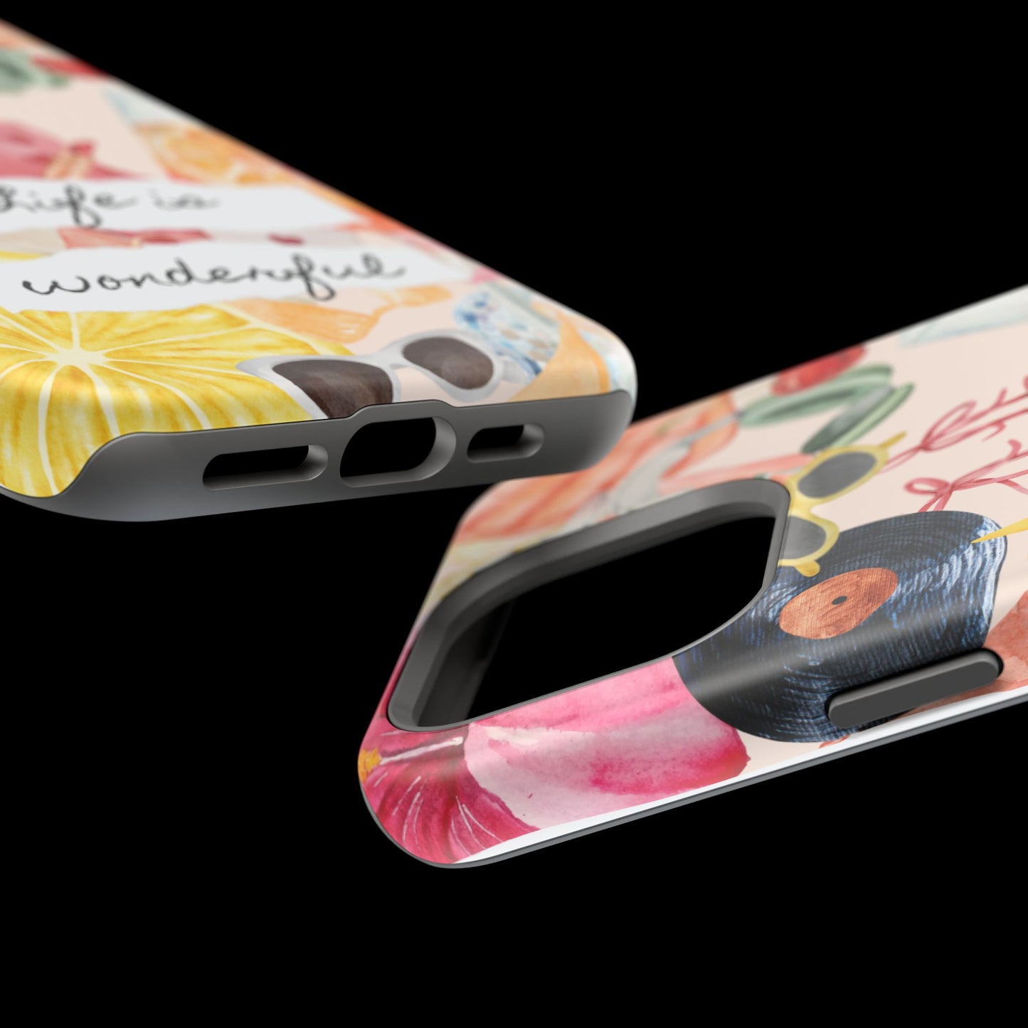 Life is Wonderful, Stylish Phone Cover, Cute Phone Accessory, Gift for Her, Summer Vibe Phone Case