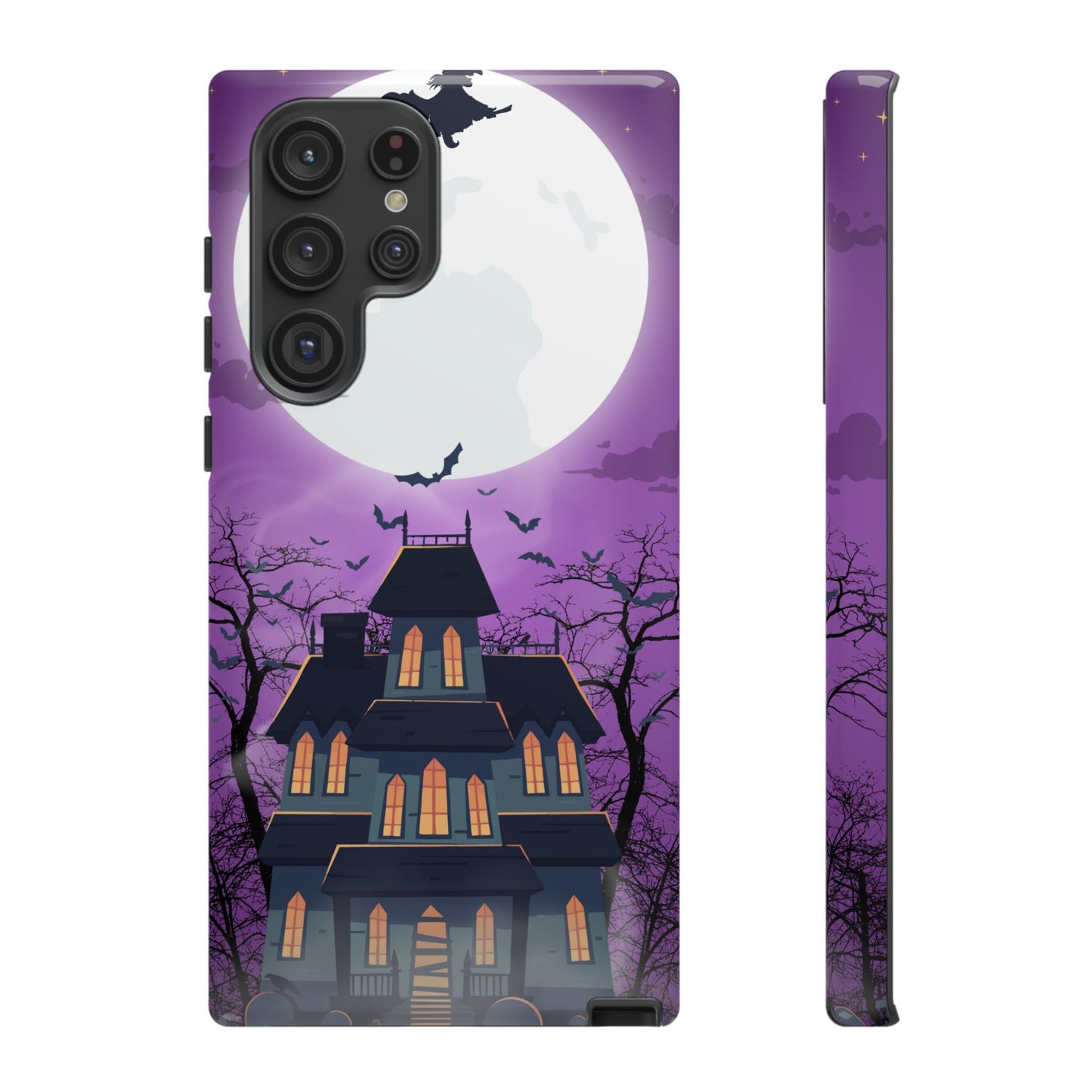 Halloween Haunted, Spooky House, Witchy Vibe Phone Case for Samsung