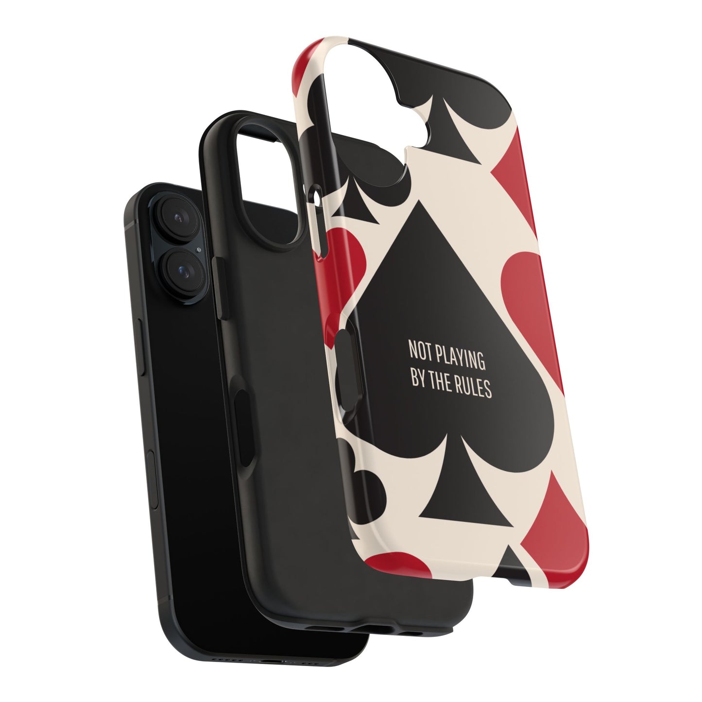 Bold Playing Card Tough Phone Case - Not Playing by the Rules
