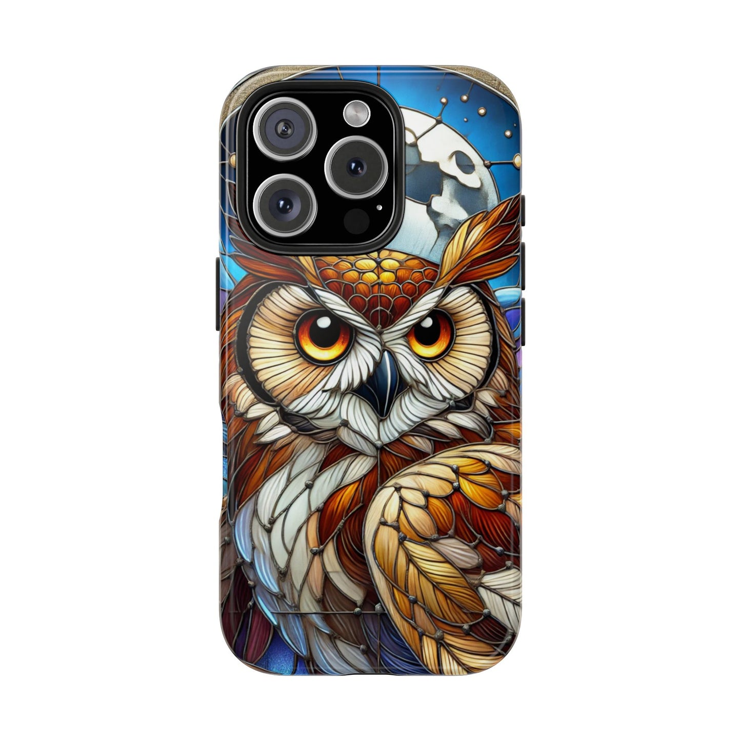 IPhone Case - Owl Stained Glass Design - Durable Protection
