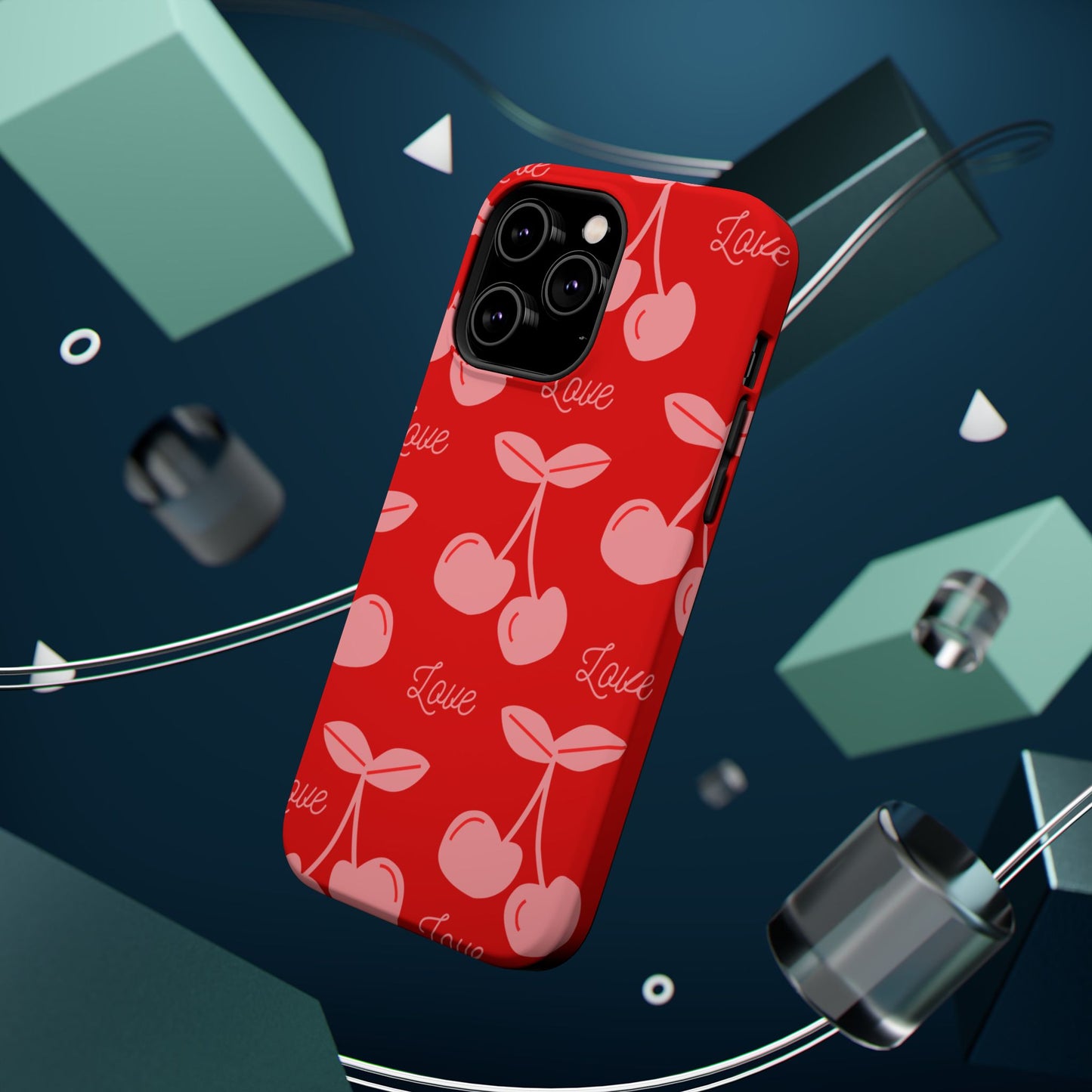 Cherry Love MAGNETIC Tough Cases, Cute Protection, Gift for Her, Valentine's Day