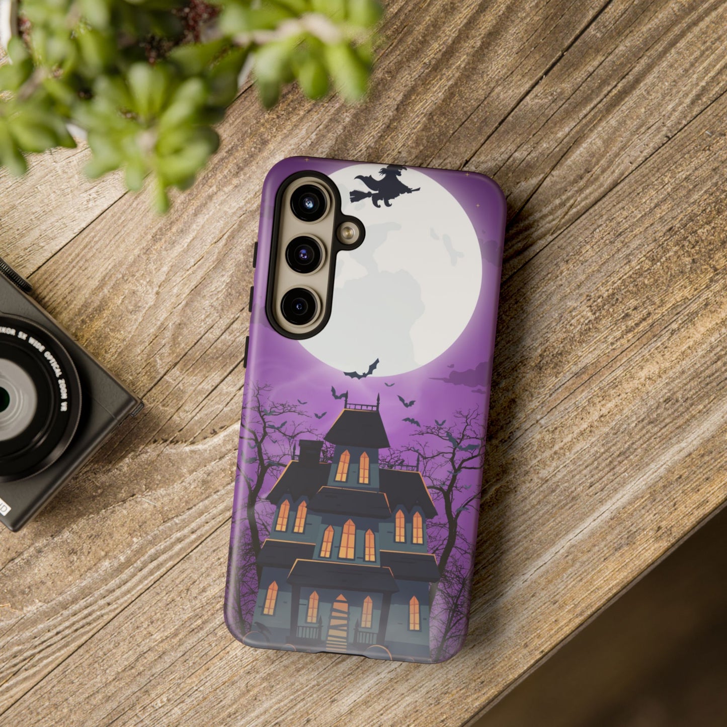 Halloween Haunted, Spooky House, Witchy Vibe Phone Case for Samsung