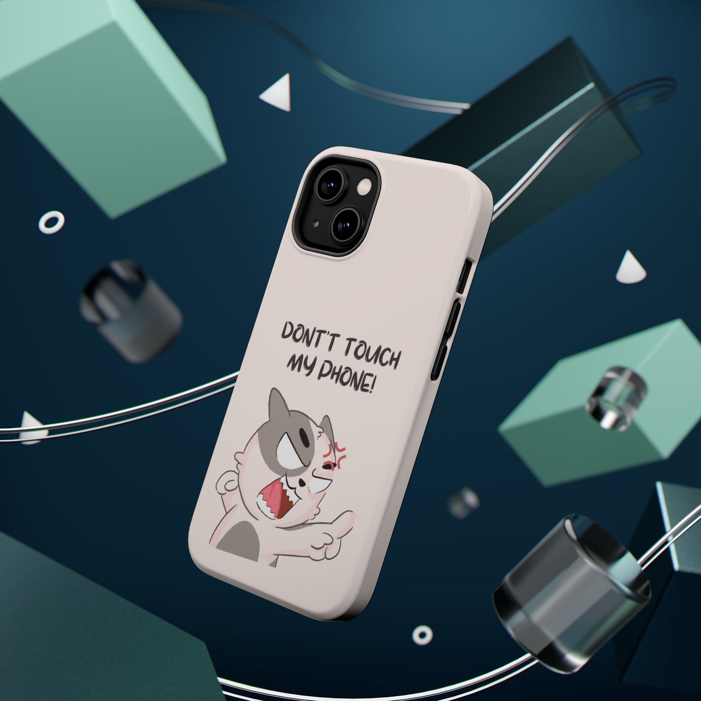 Funny Cat - Don't Touch My Phone! Tough MAGNETIC Phone Case
