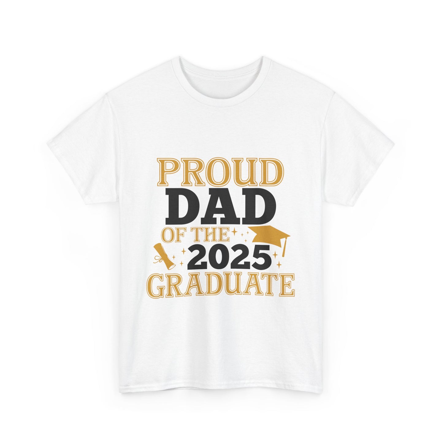 Proud Dad of the 2025 Graduate Tee - Unisex Cotton Shirt for Graduation Celebrations