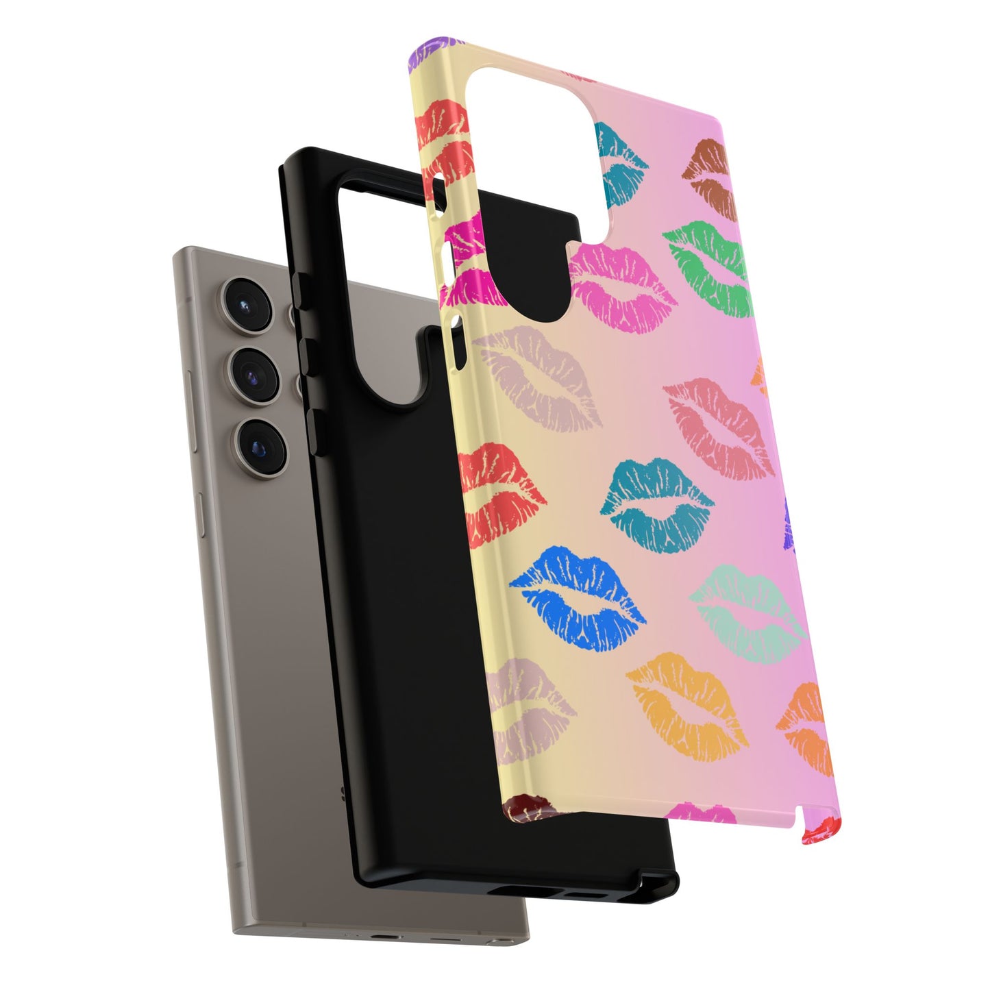 Kiss Print Tough Phone Cases Cute, Durable for Samsung