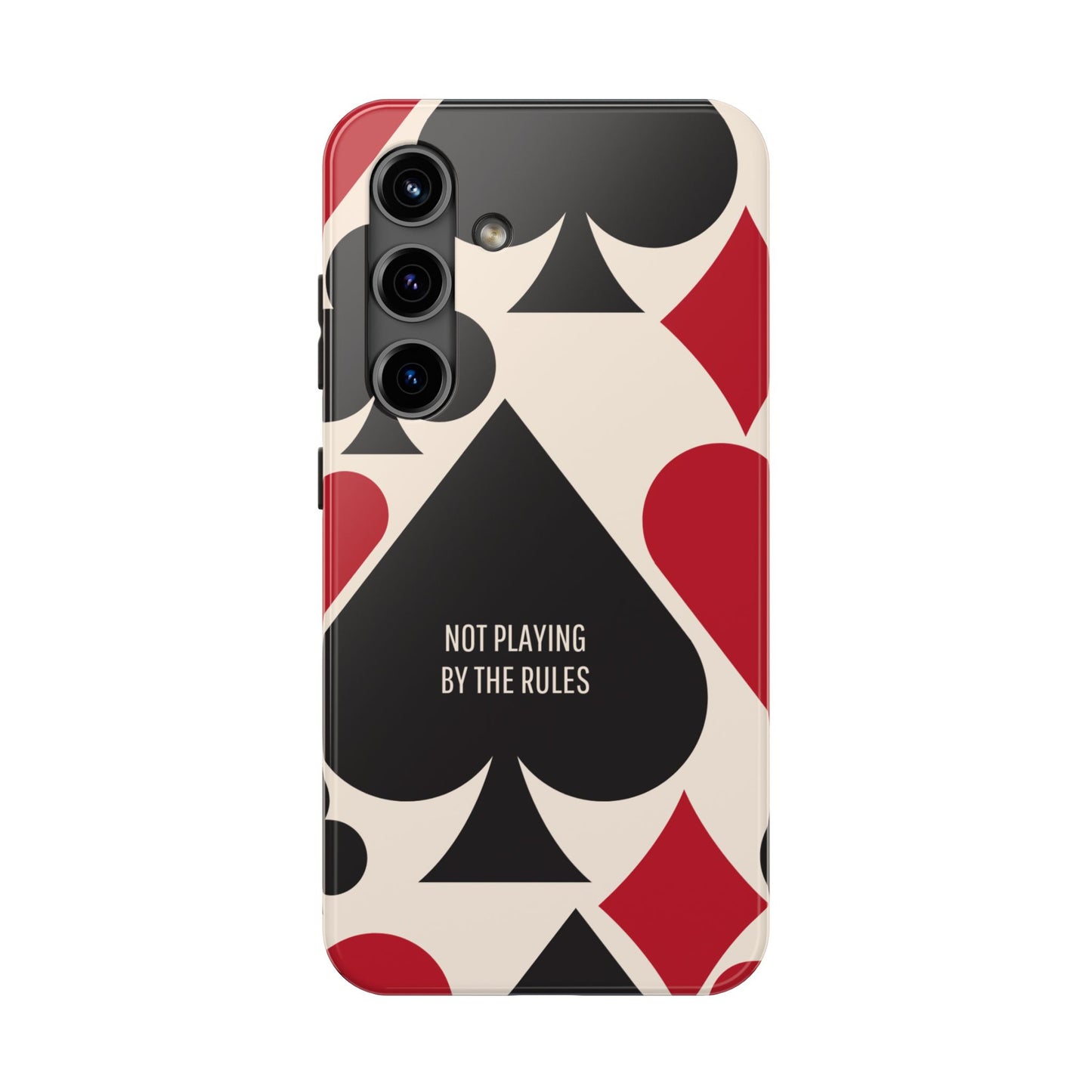 Bold Playing Card Tough Phone Case - Not Playing by the Rules