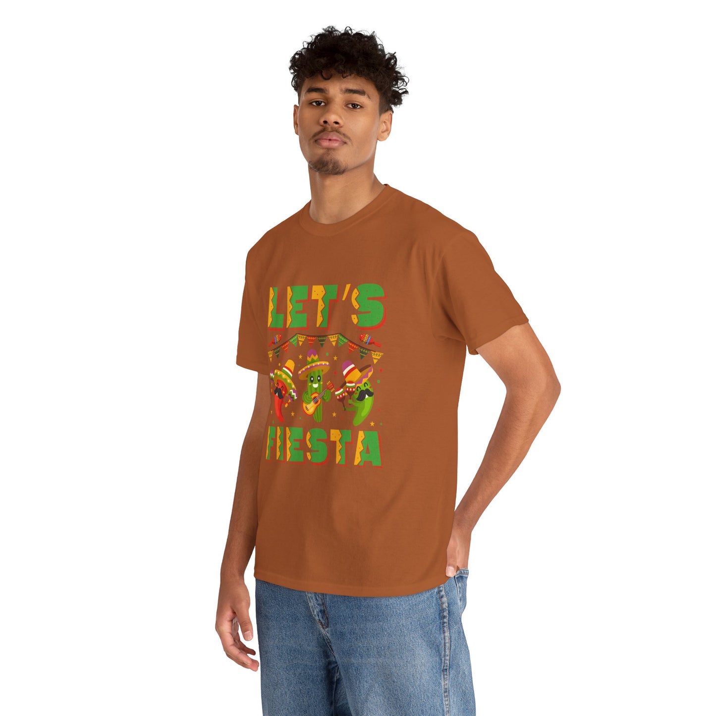 Let's Fiesta Unisex Heavy Cotton Tee - Fun Party Shirt for Celebrations