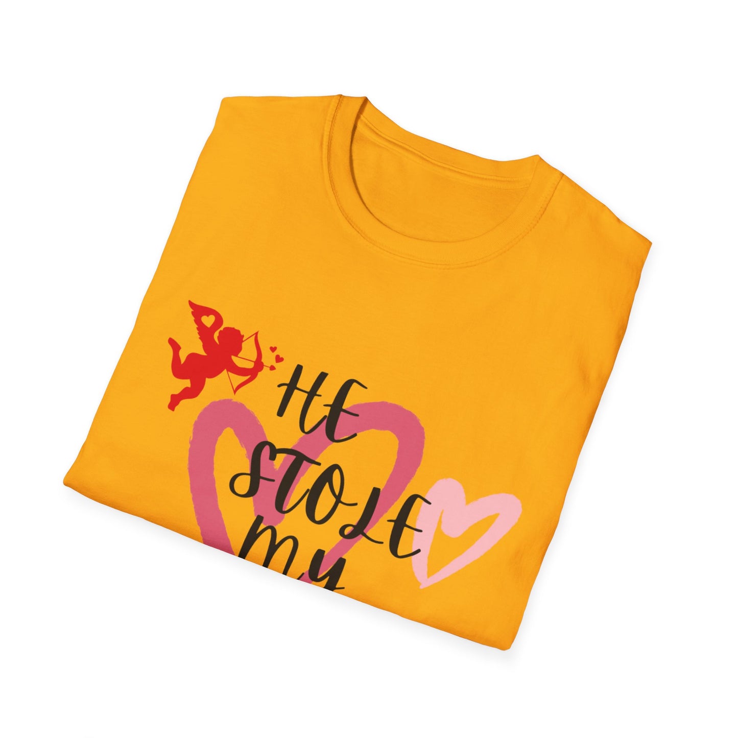He Stole My Heart Unisex T-Shirt - Cute Valentine’s Day Couple Shift