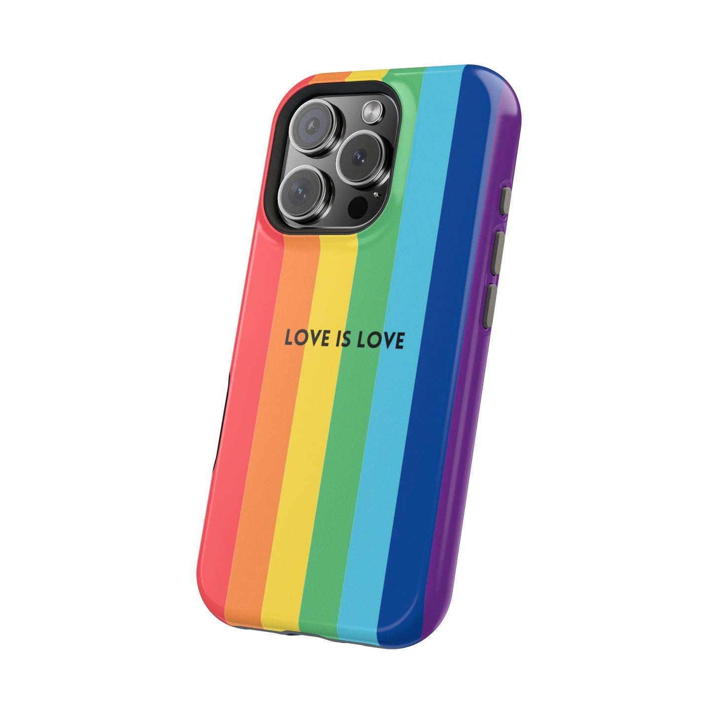 lOVE IS LOVE- Rainbow, LGBTQ+ Pride MAGNETIC Phone Case