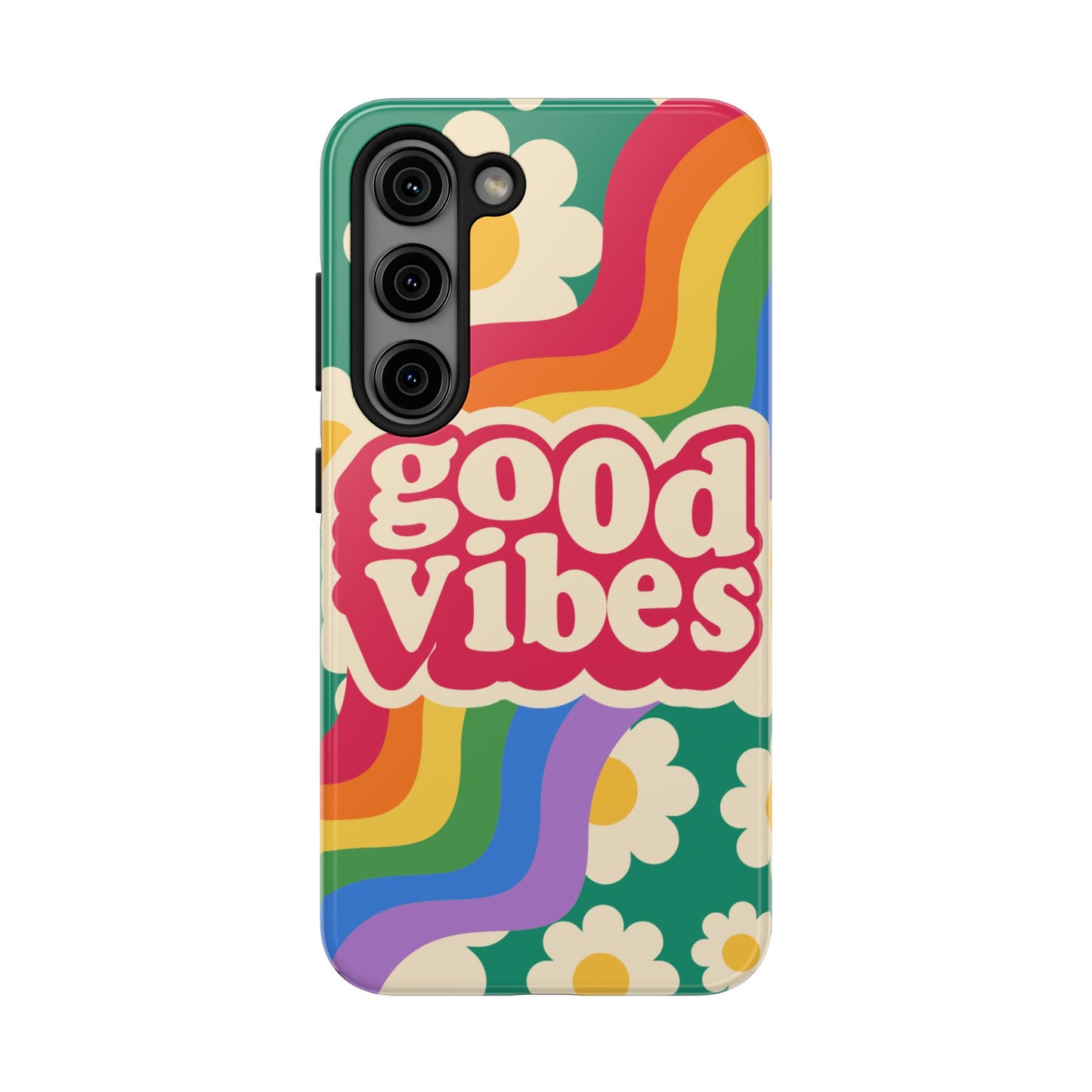 Good Vibes Tough Phone Cases, Colorful, Cheerful Phone Protection, Gifts for Friends