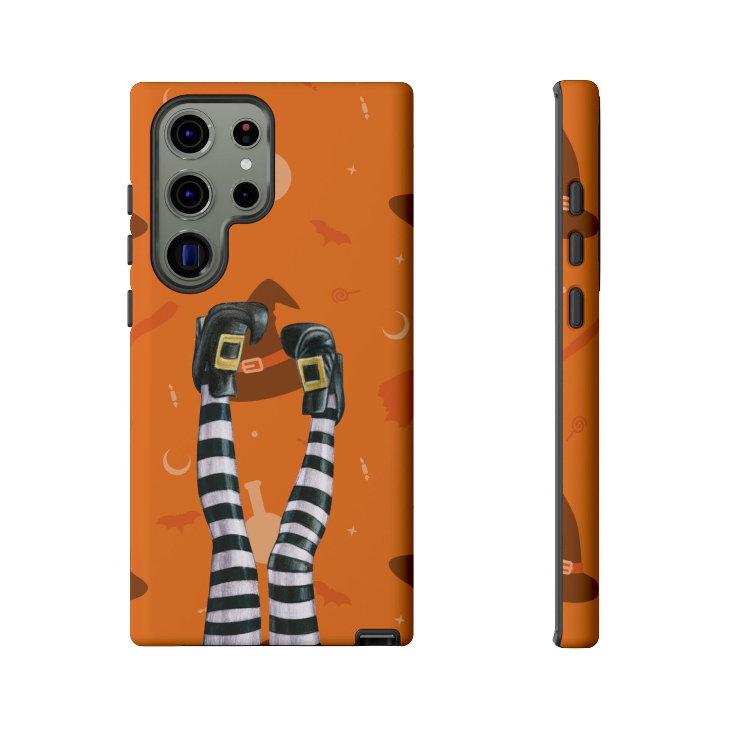 Halloween Phone Case, Spooky Design, Witch Legs for Samsung