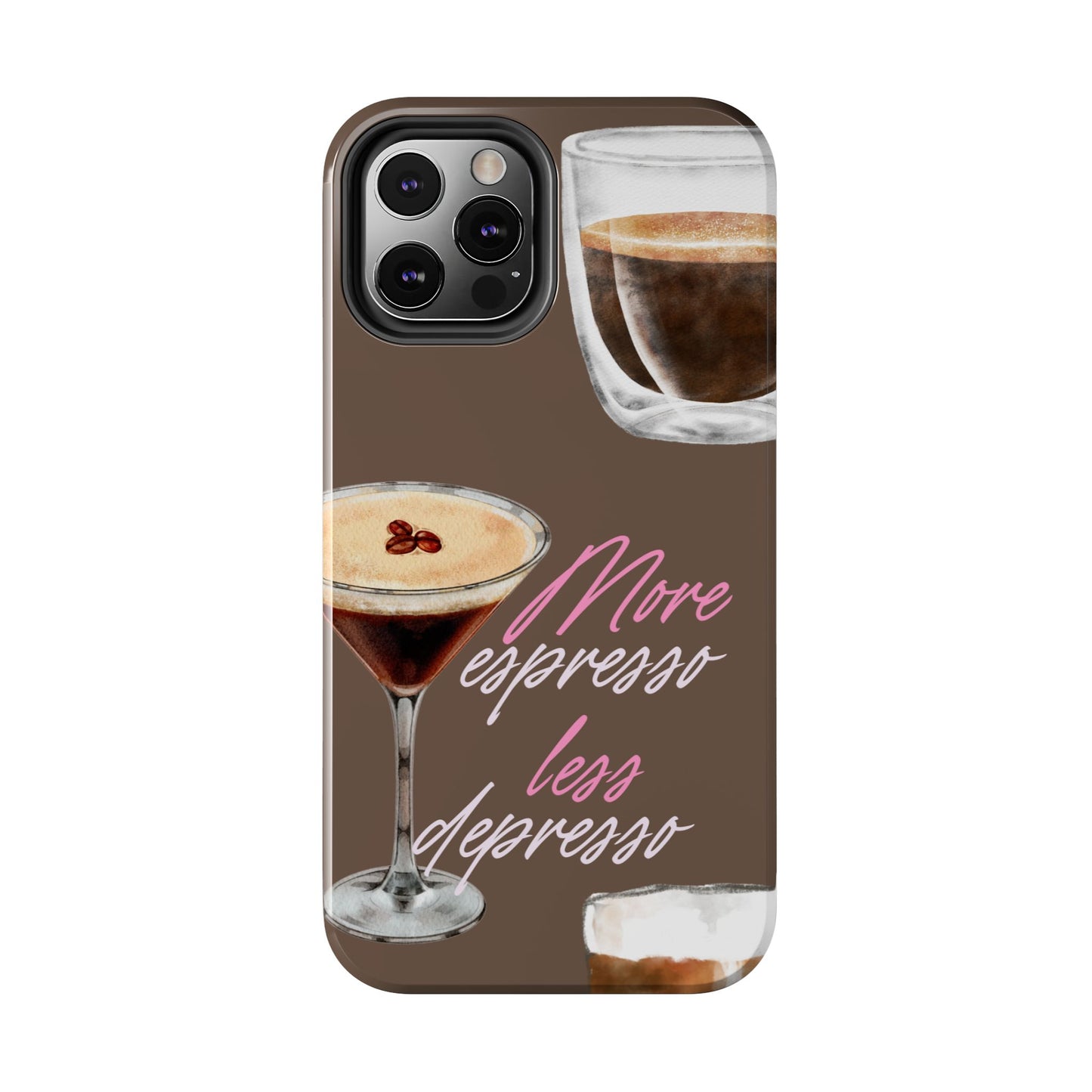Stylish Coffee Phone Case, Espresso Lovers Gift, Cute Tough Case, Coffee Aesthetic, Phone Accessory for Baristas