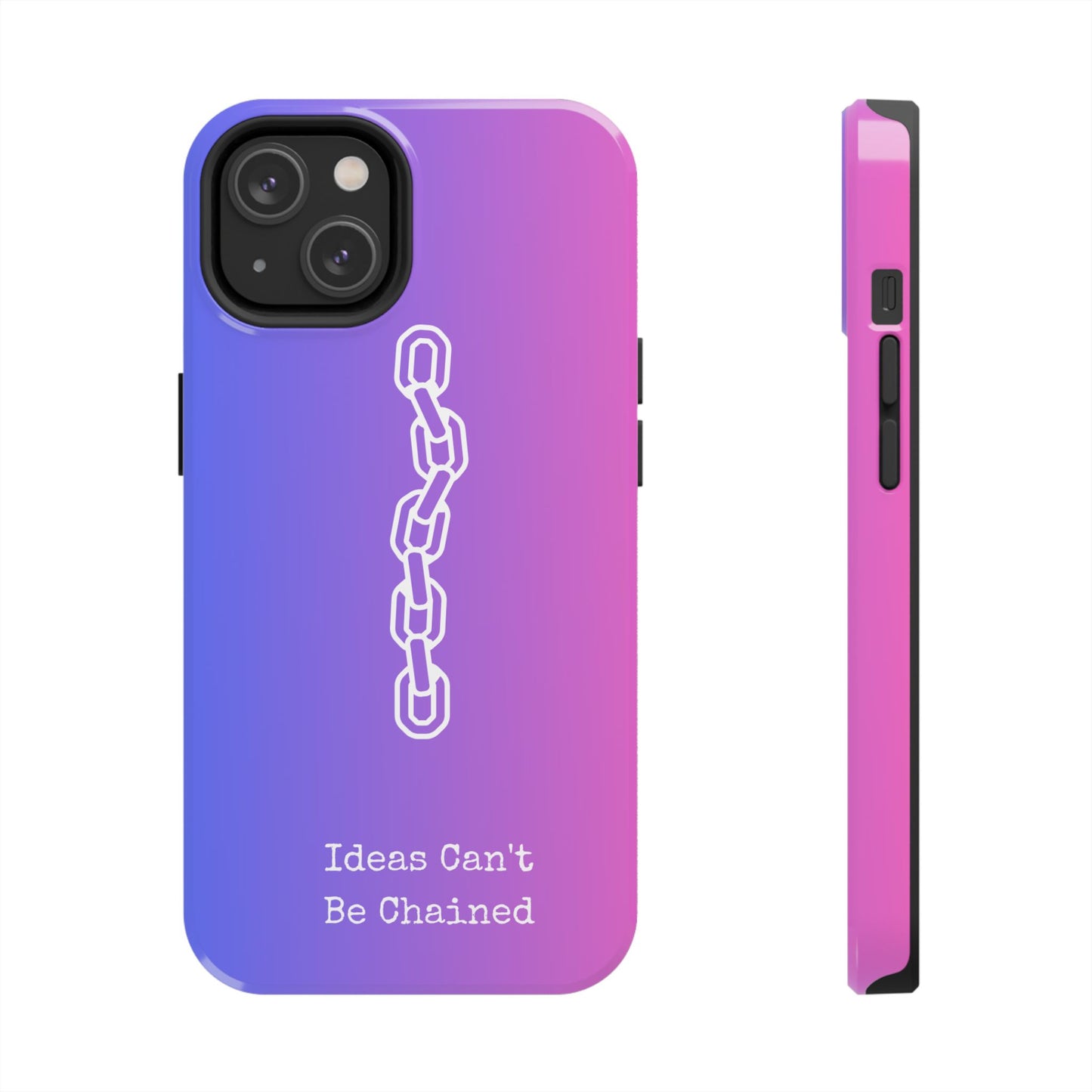 Inspirational, Motivational - Ideas Can't Be Chained Phone Cases
