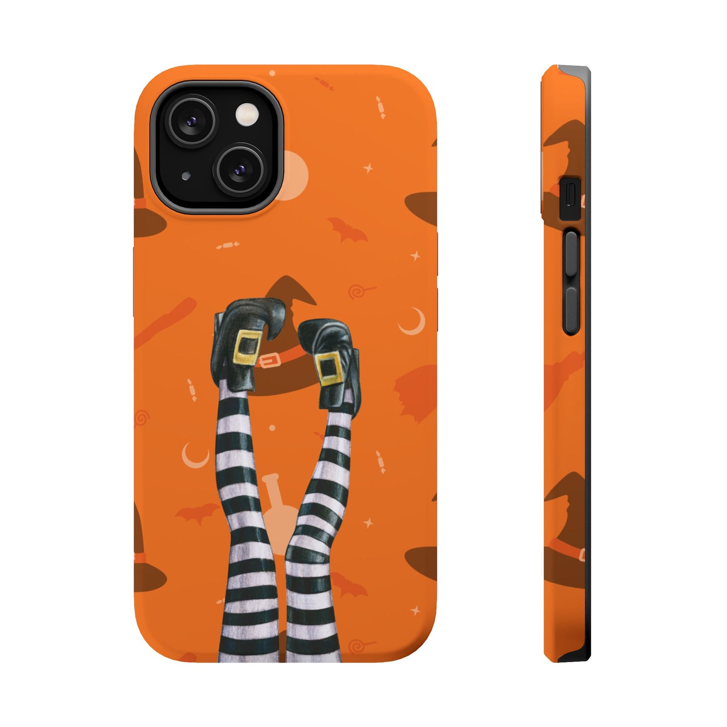 Halloween Magnetic Phone Case, Spooky Design, Witch Legs for Iphone