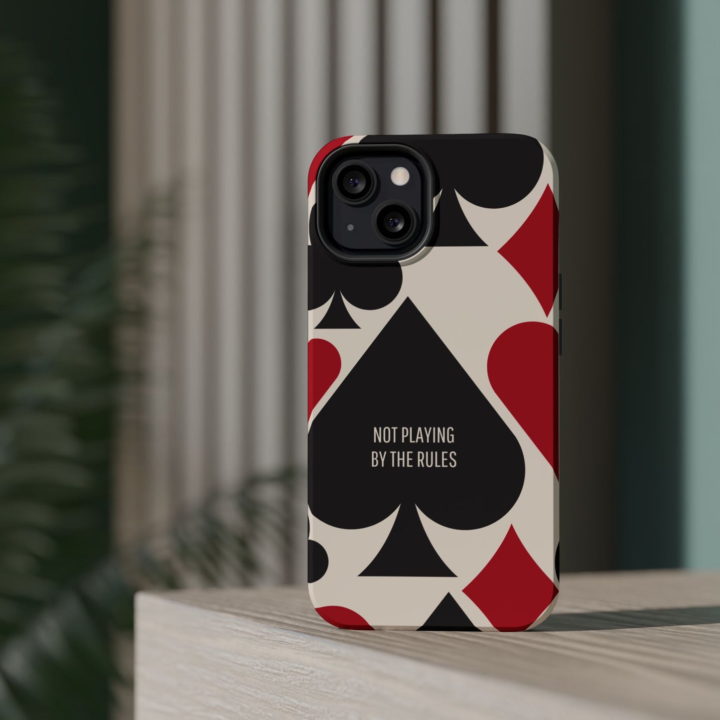Bold Playing Card Tough Phone Case - Not Playing by the Rules for Iphone