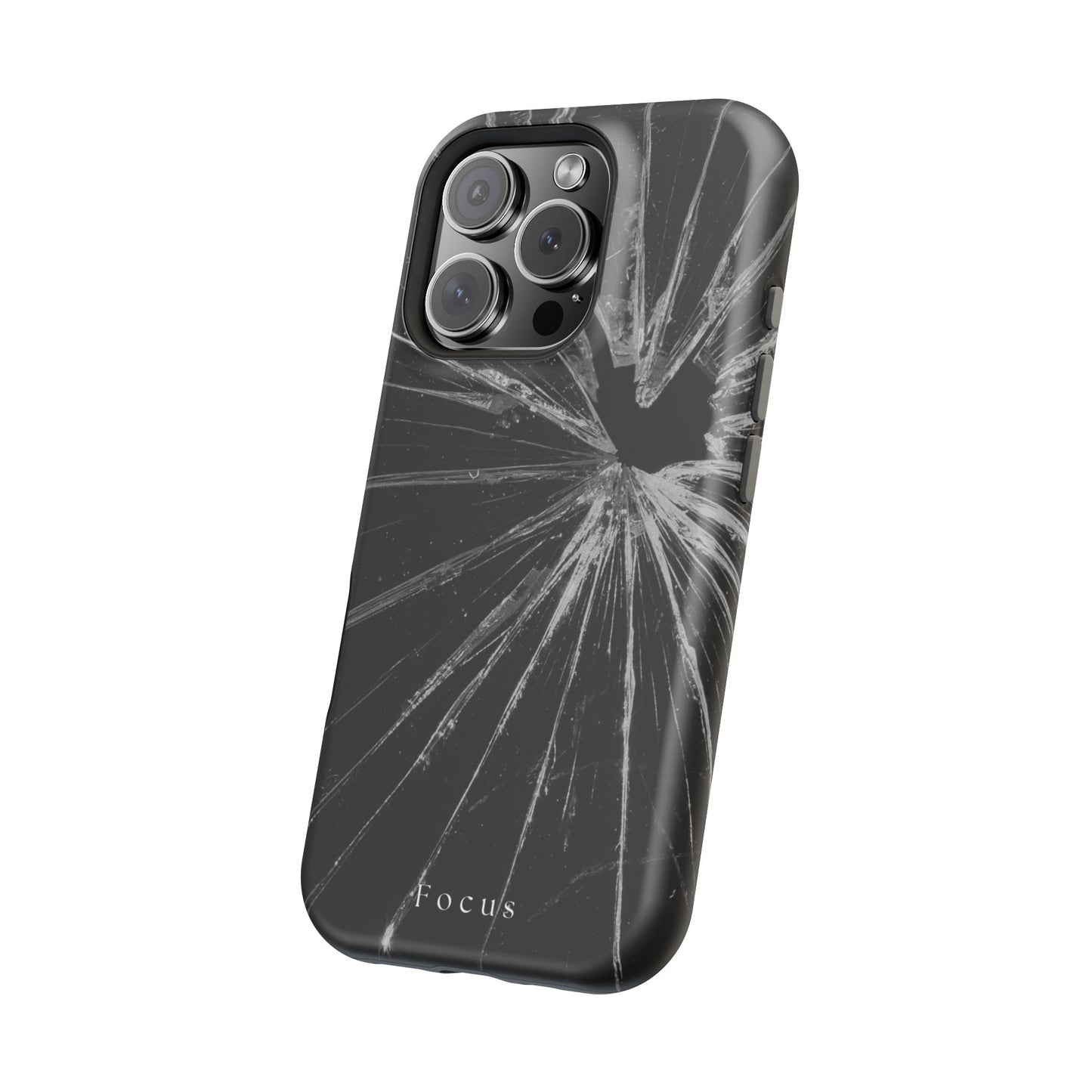 Durable Magnetic FOCUS Broken Glass Stylish Tough Case