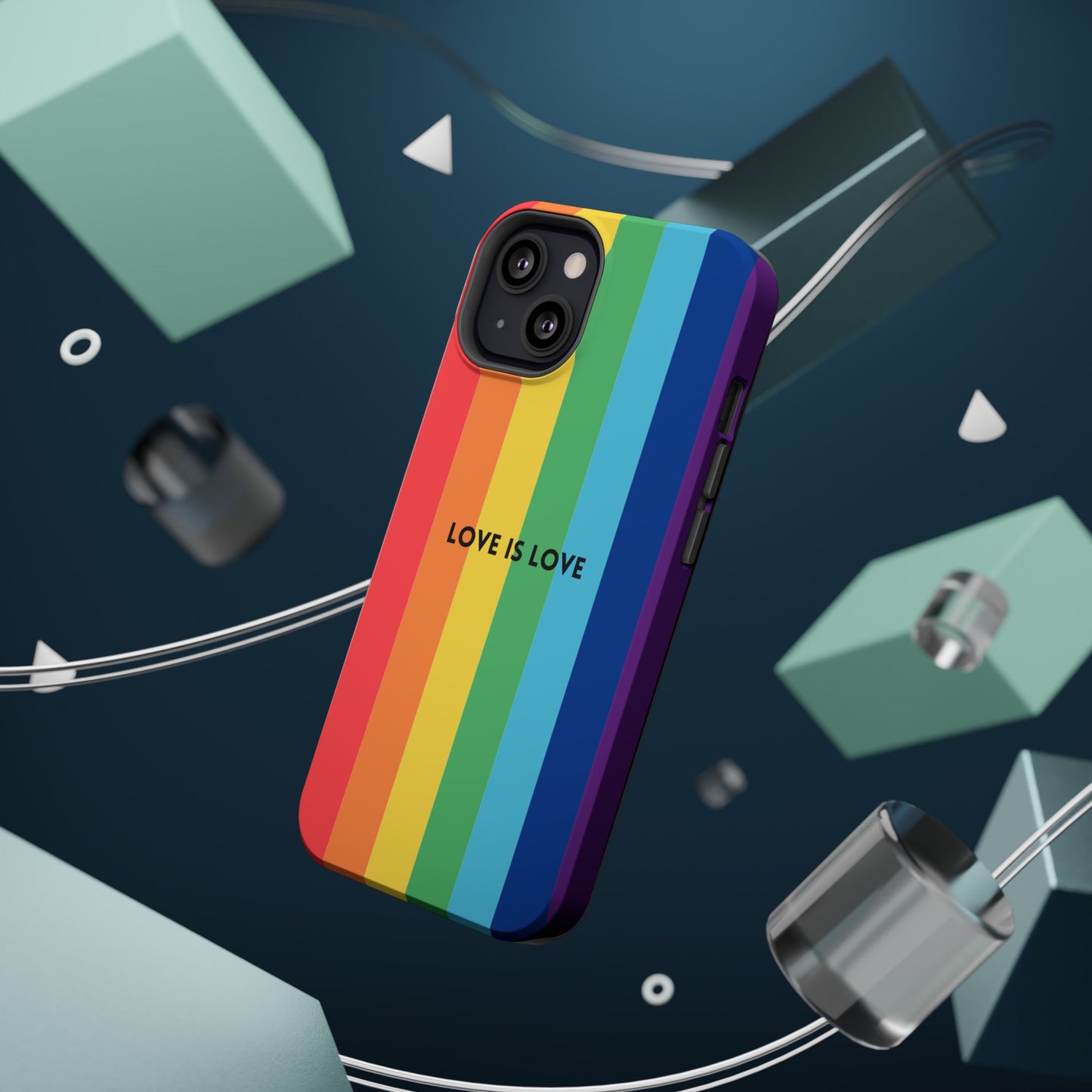 lOVE IS LOVE- Rainbow, LGBTQ+ Pride MAGNETIC Phone Case